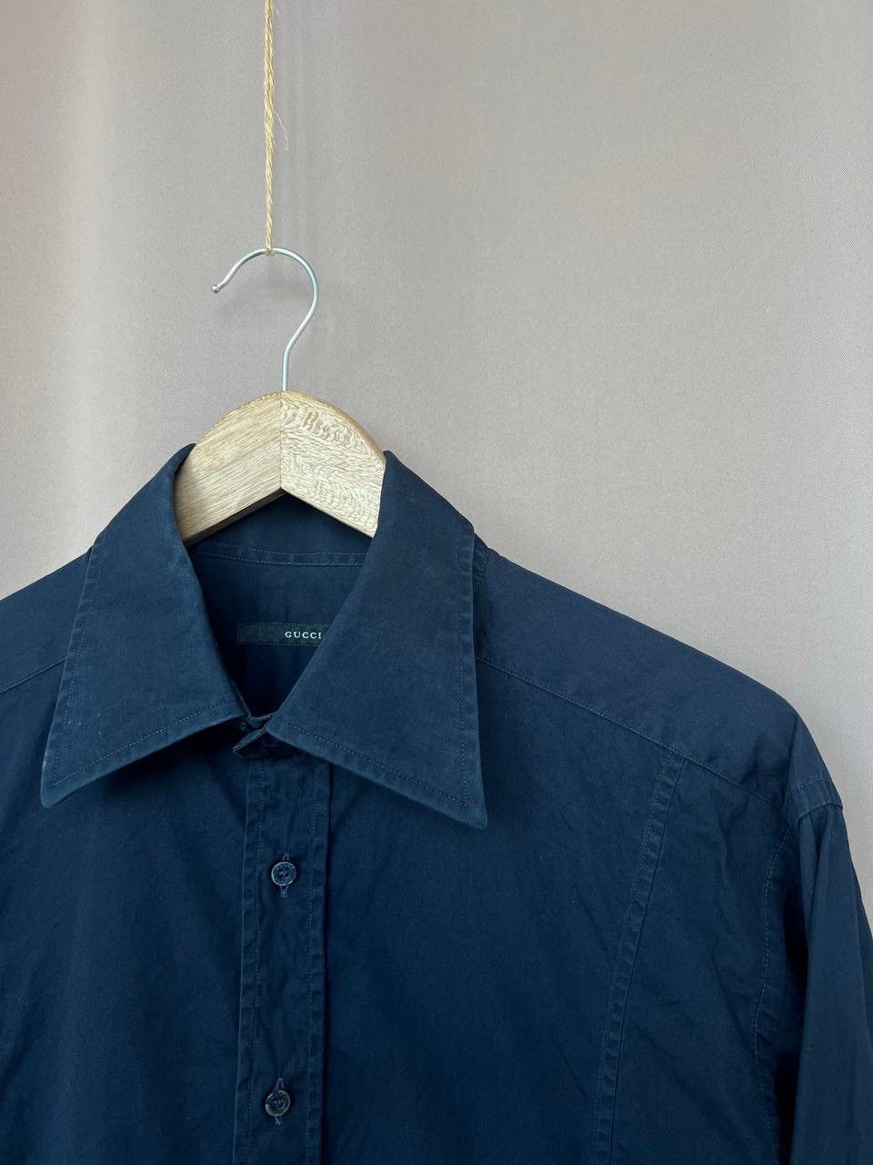 Gucci Gucci Black Button Up Shirt Mens Size 41/16 or M/L Luxury Size US M / EU 48-50 / 2 - 6 Thumbnail