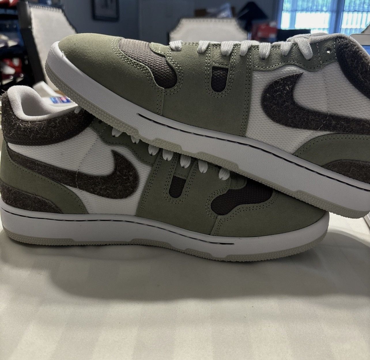Nike Nike Green & Brown Attack Sneakers Size US 10.5 / EU 43-44 - 2 Thumbnail