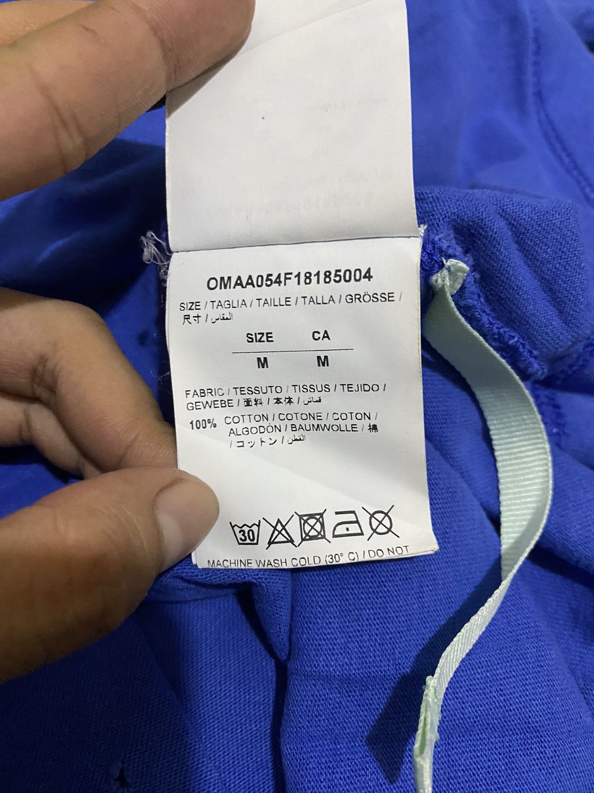Off-White Off-White 2013 Seasonal Blue Pocket T-shirt Size US M / EU 48-50 / 2 - 8 Thumbnail