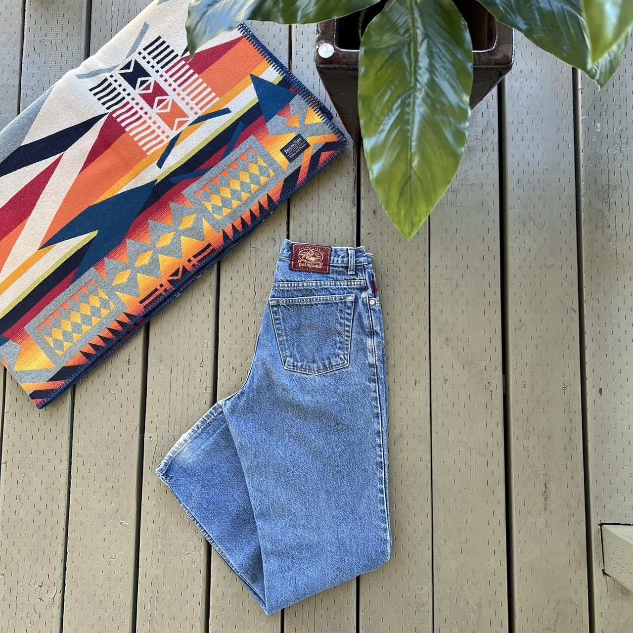 Patagonia Vintage PATAGONIA Organic Cotton Button Fly Denim Jeans 90s Size US 28 / EU 44 - 1 Thumbnail