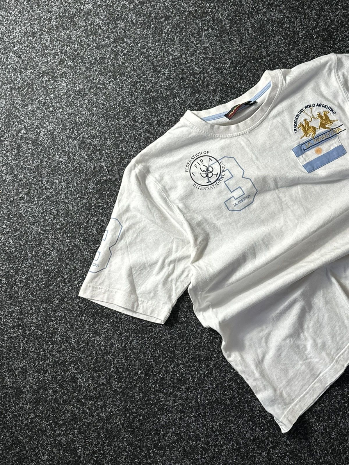 La Martina × Vintage 🚨VNTG LA MARTINA ARGENTINA white tee BIG LOGO CHIEF KEEF Size US M / EU 48-50 / 2 - 2 Thumbnail