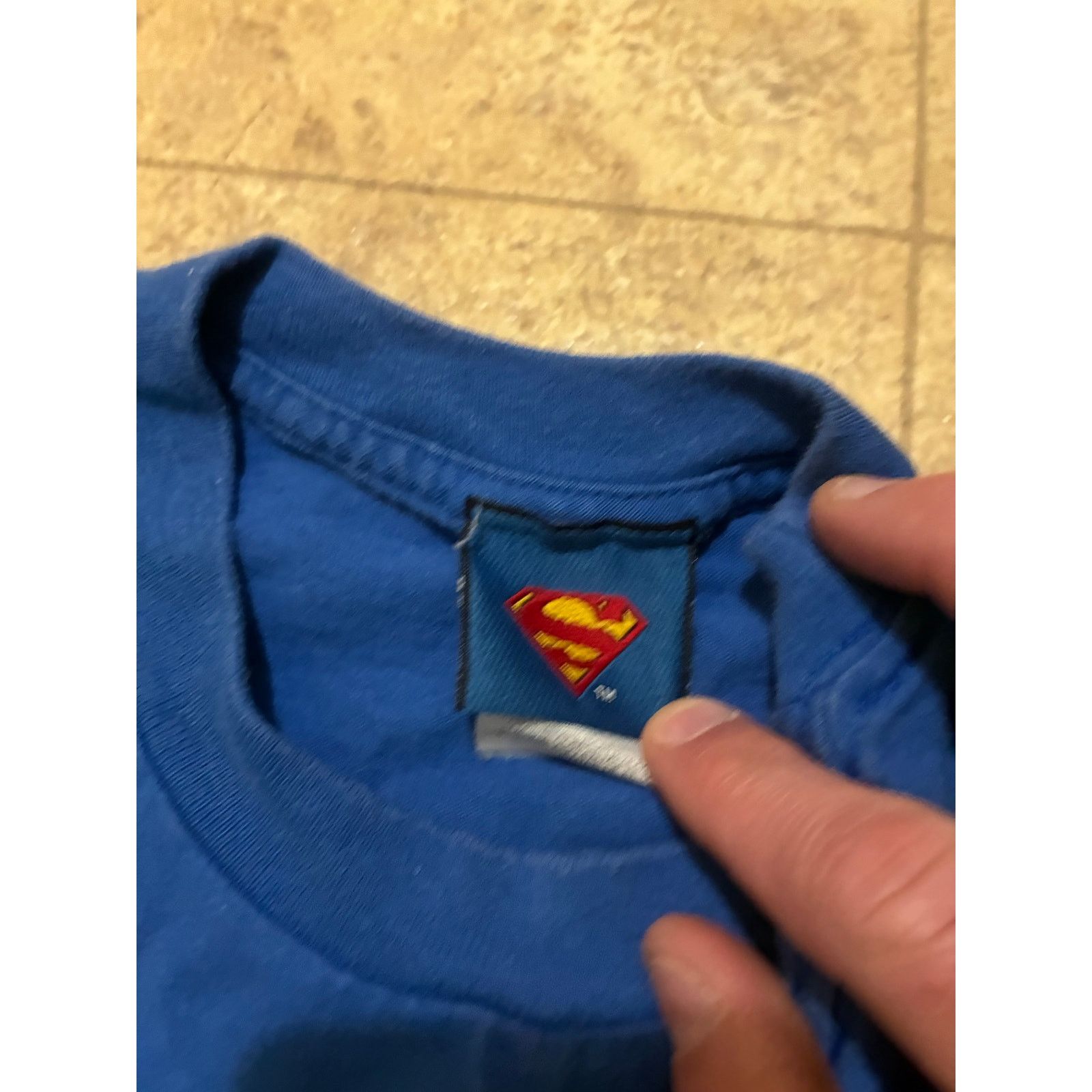 Other Retro Superman T-Shirt Y2K Blue Man of Steel Size XL Size US XL / EU 56 / 4 - 5 Thumbnail