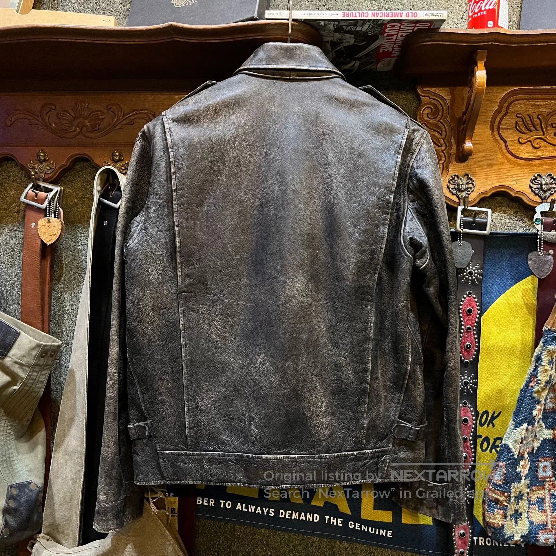 RRL Ralph Lauren RRL Buffalo Leather M43 Jacket. Size US M / EU 48-50 / 2 - 2 Thumbnail