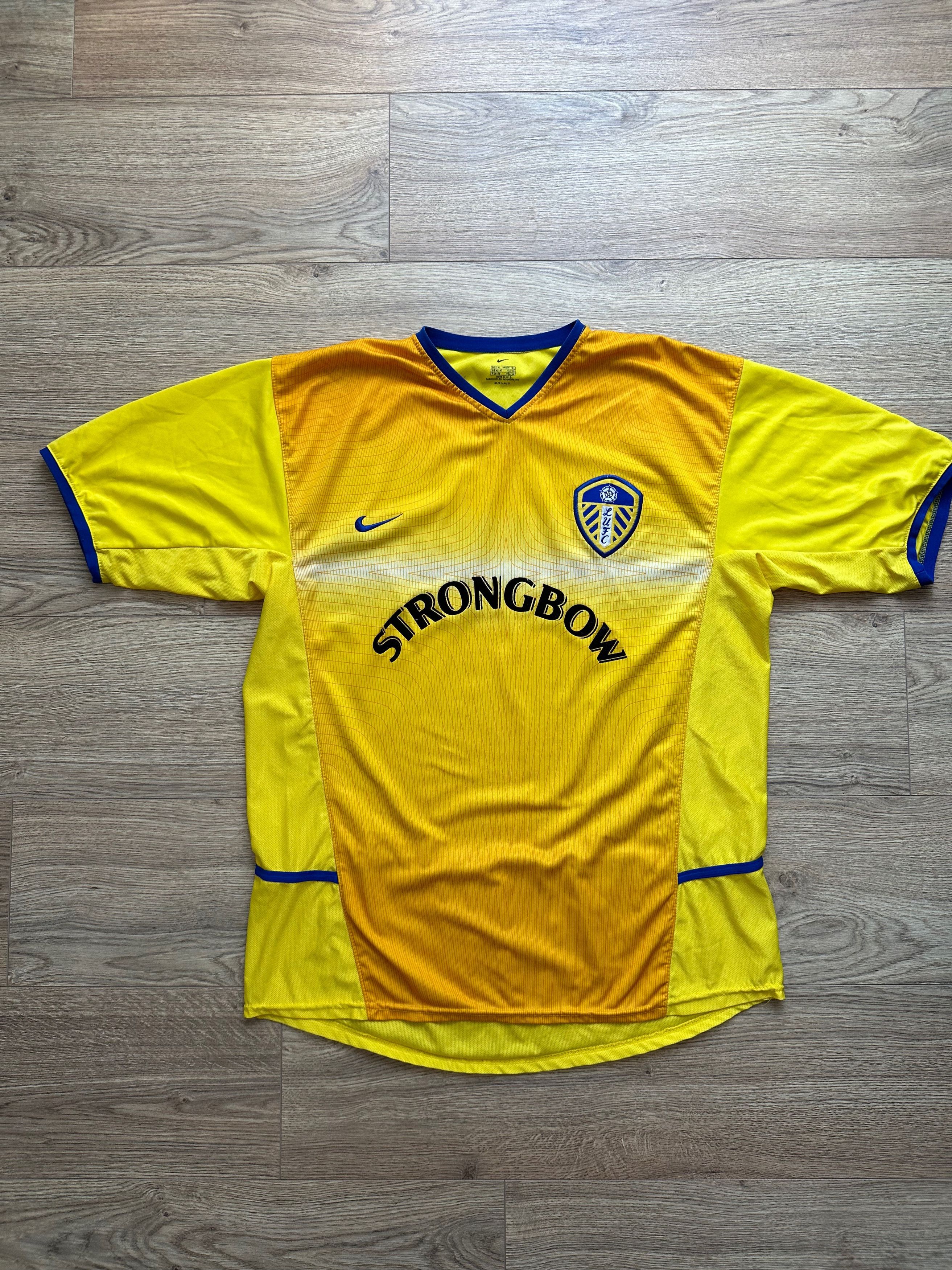 Nike 2002 Replica Leeds Away Soccer Jersey Football shirt Size US XL / EU 56 / 4 - 9 Thumbnail
