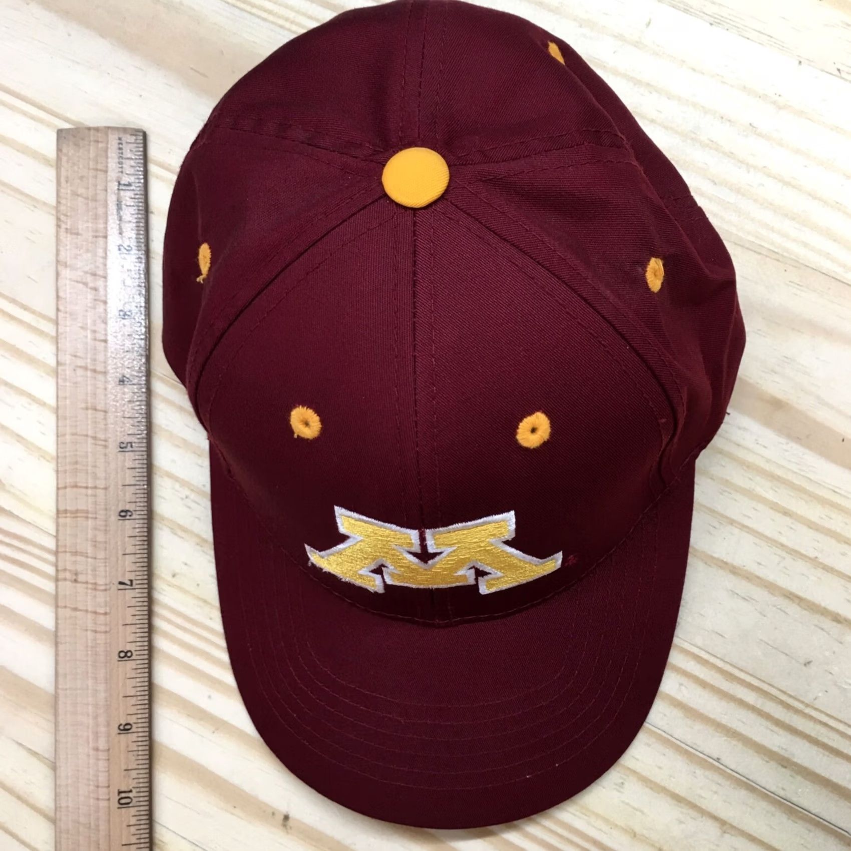 Logo 7 Minnesota Gophers Headwear Baseball Cap Mens Red OS Embroidered Logo Size ONE SIZE - 3 Thumbnail