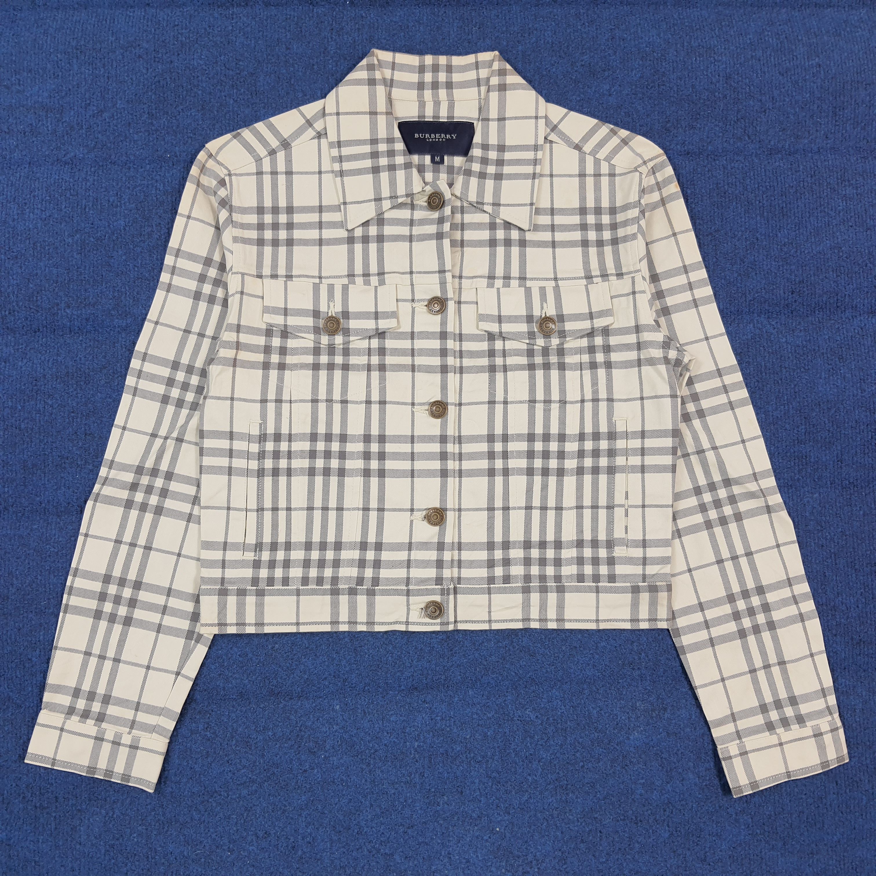Burberry Vintage Burberry London Nova Check Cropped Jacket C298N18 Size XS / US 0-2 / IT 36-38 - 1 Thumbnail