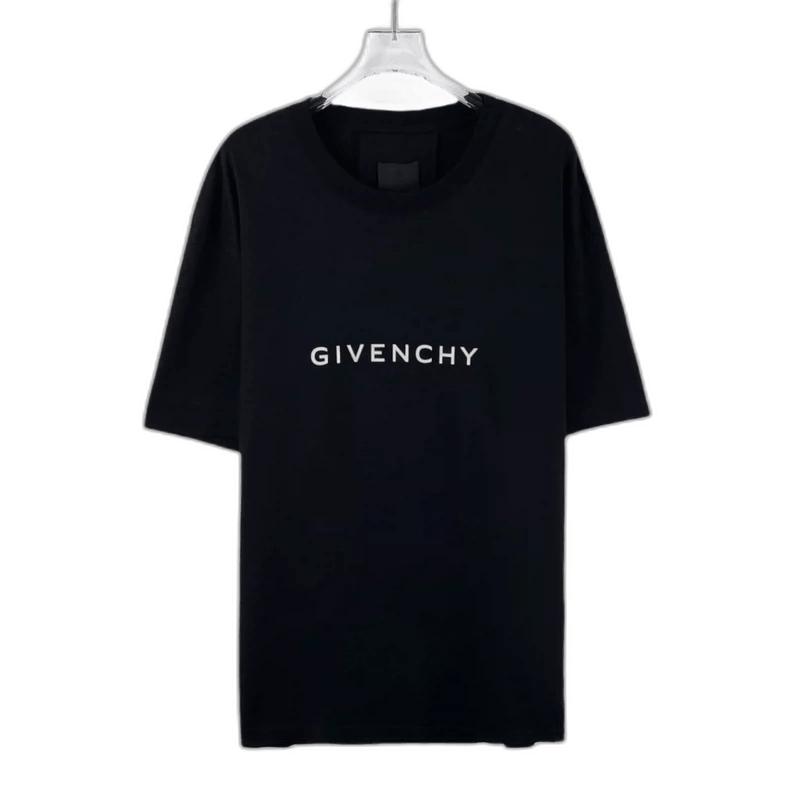 Givenchy Givenchy Black Logo Cotton Short Sleeve T-Shirt Size US L / EU 52-54 / 3 - 1 Thumbnail
