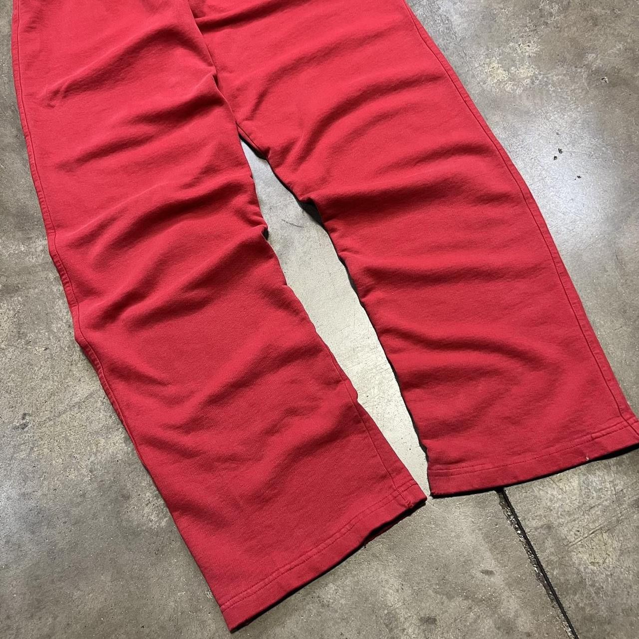 Nike Vintage Nike Sweatpants Wide Leg Baggy Swoosh Cotton Y2K Size US 30 / EU 46 - 7 Thumbnail