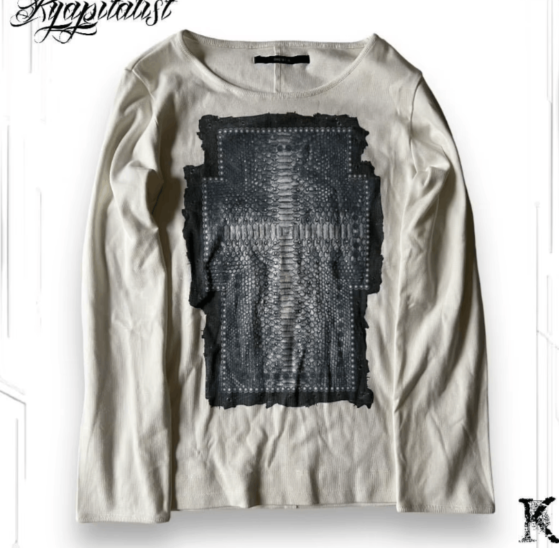 Japanese Brand Y2K American Cross Pattern Long Sleeve Size US S / EU 44-46 / 1 - 5 Thumbnail