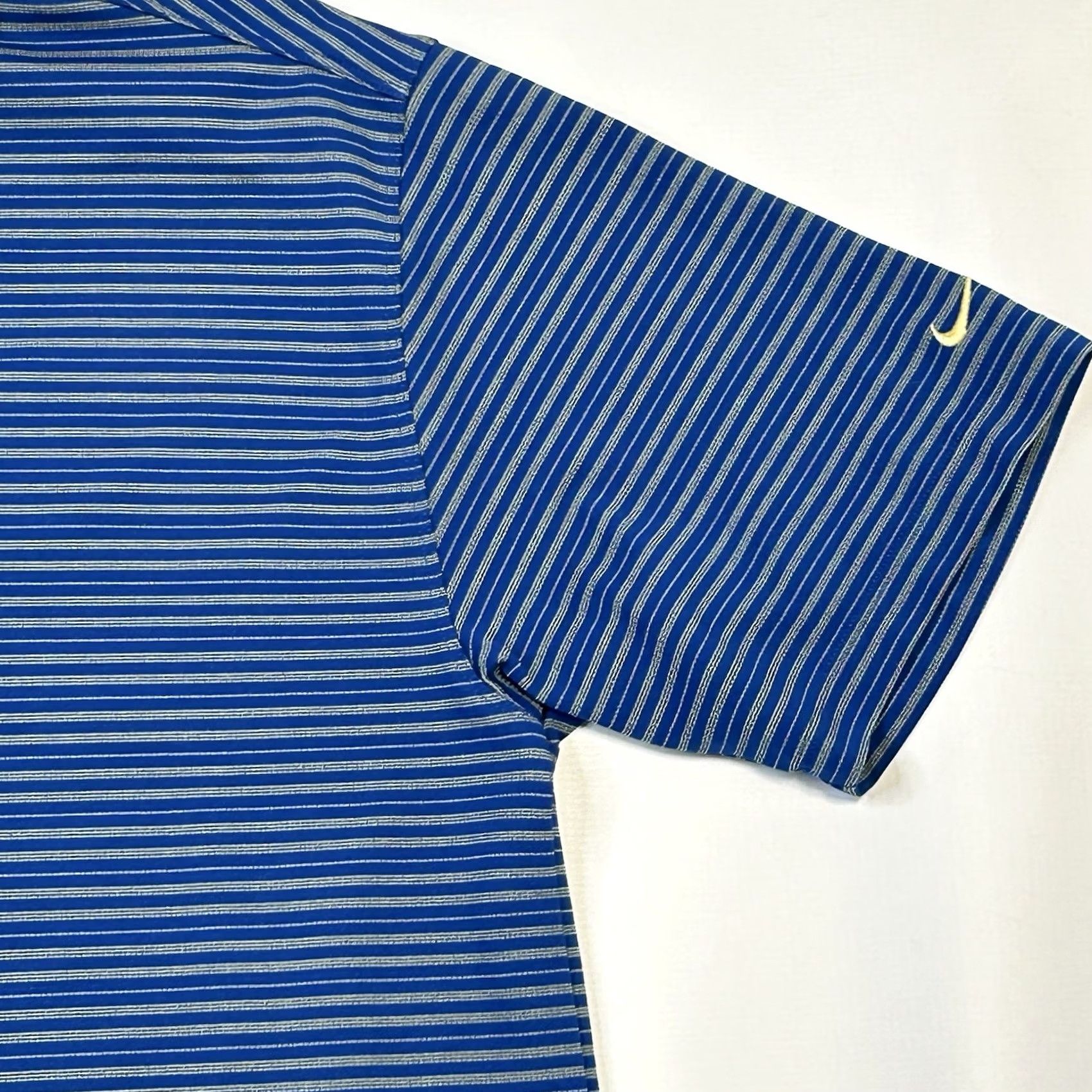 Nike VINTAGE Nike Golf Polo Shirt Dri Fit UV Protective Mens XL Blue White Striped Breathable Size US XL / EU 56 / 4 - 4 Thumbnail