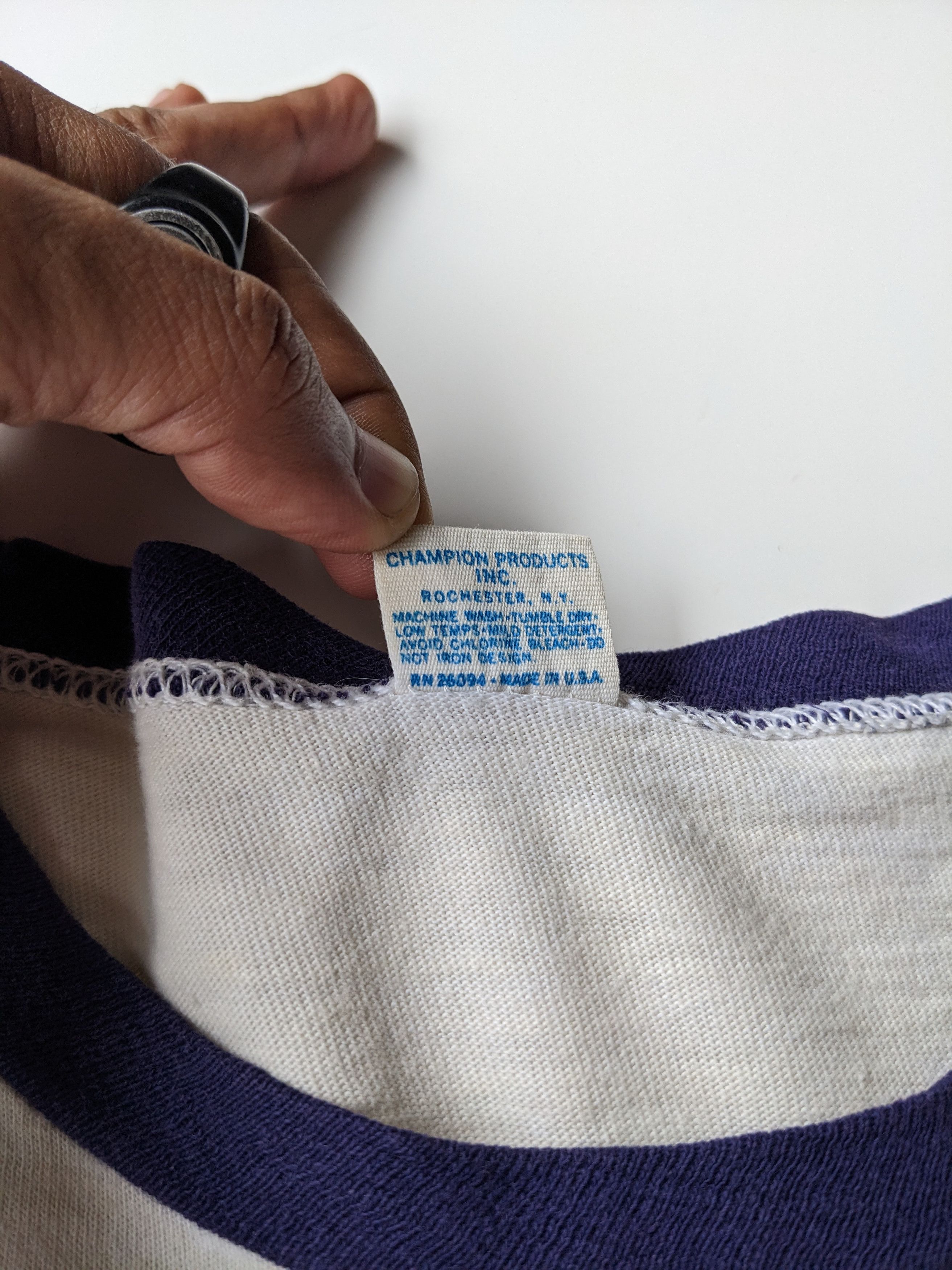 Champion × Vintage Vintage 70s Champion bluebar SOX Size US M / EU 48-50 / 2 - 5 Thumbnail