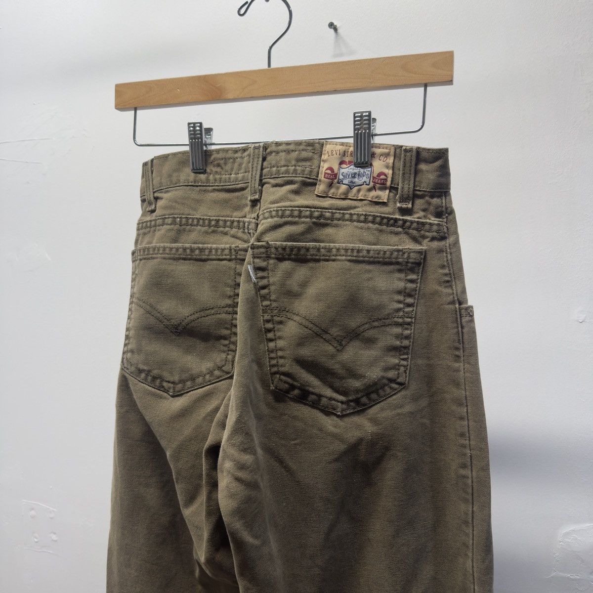 Levi's 90s Levi's Silvertab Baggy Jeans Green ERD Grunge Skater Size US 28 / EU 44 - 13 Thumbnail