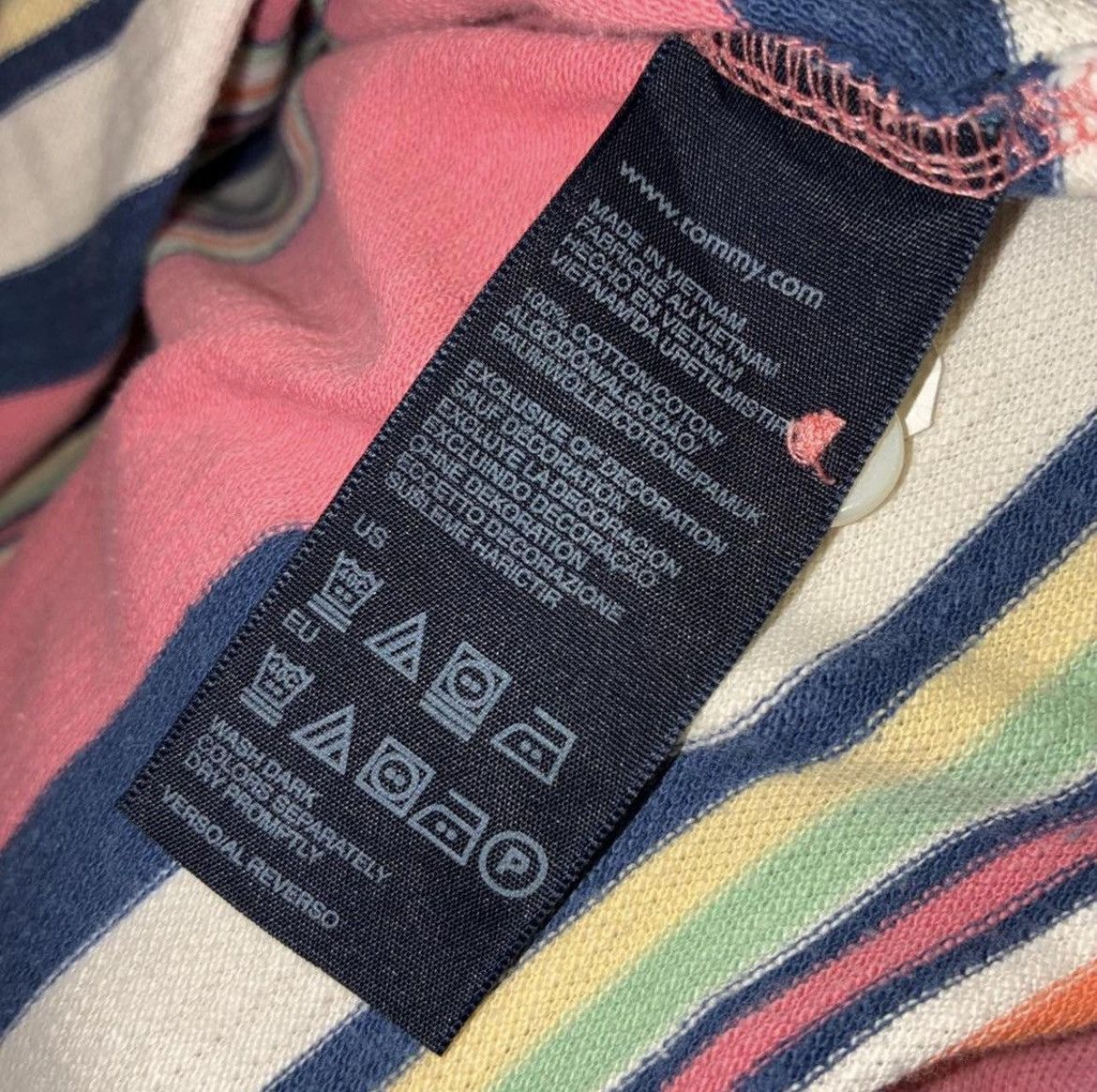 Tommy Hilfiger Tommy Hilfiger pink striped polo size L Size US L / EU 52-54 / 3 - 3 Thumbnail