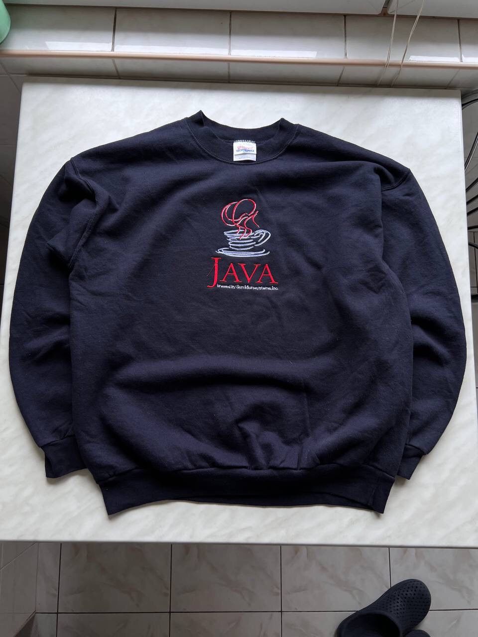 Apple Vintage Java Microsystems Sweatshirt Crewneck 90s Y2K Size US M / EU 48-50 / 2 - 1 Thumbnail