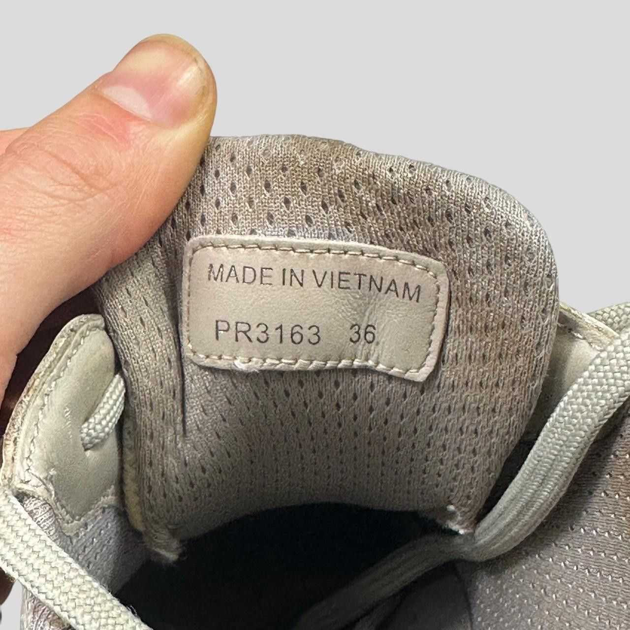 Prada Prada Americas Cup Patent White & Grey Mesh Trainer - UK3.5 Size US 6 / IT 36 - 8 Thumbnail