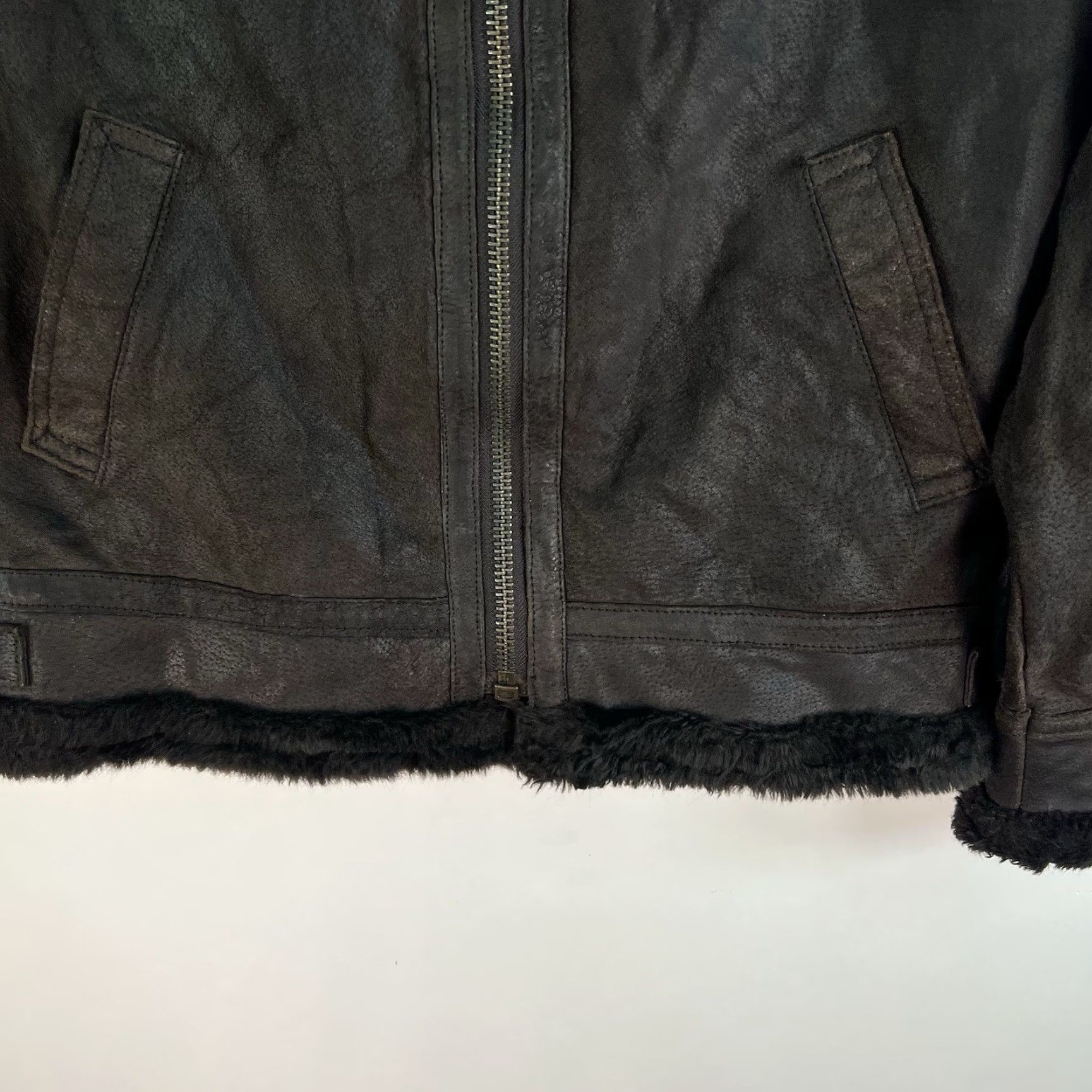 Vintage Albert Duke NY Leather Bomber Aviator Biker Jacket Womens M Brown Size M / US 6-8 / IT 42-44 - 5 Thumbnail