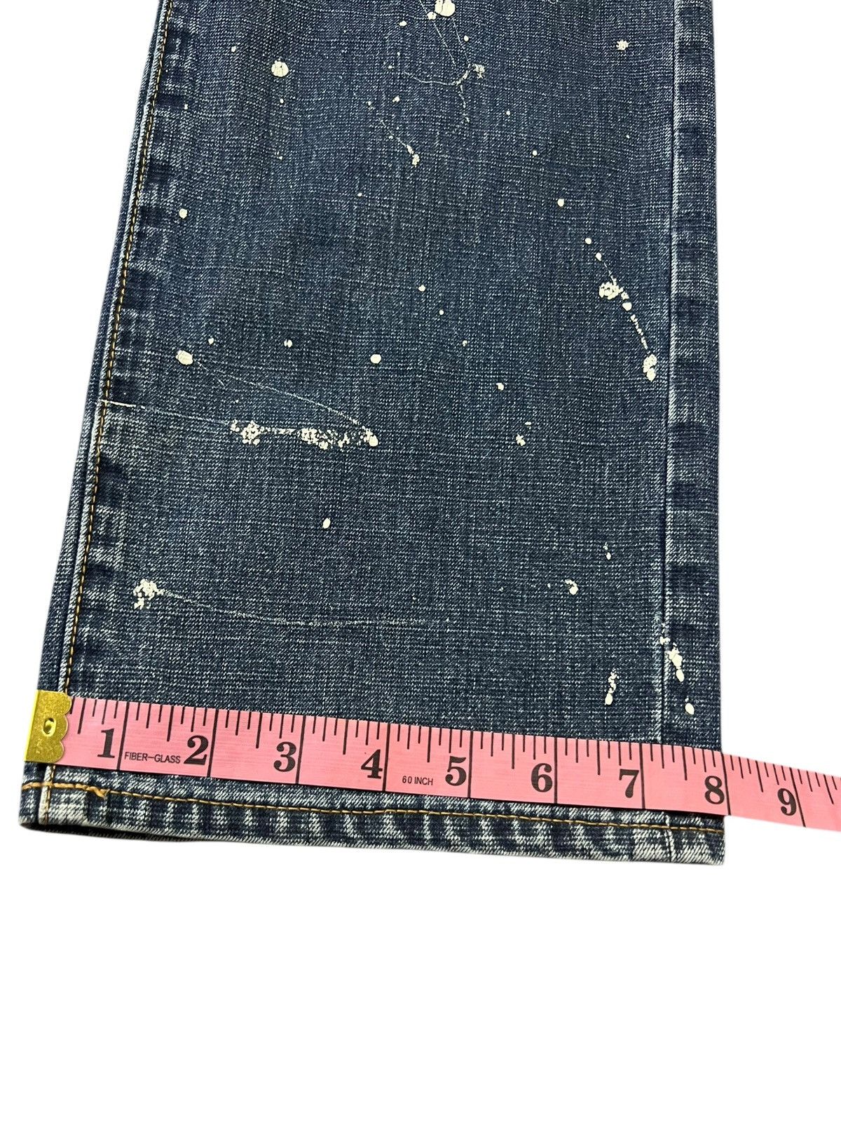 If Six Was Nine × Le Grande Bleu (L.G.B.) × Oshkosh Vintage 90’s Oshkosh Distress Painter Punk Jeans Size US 30 / EU 46 - 19 Thumbnail