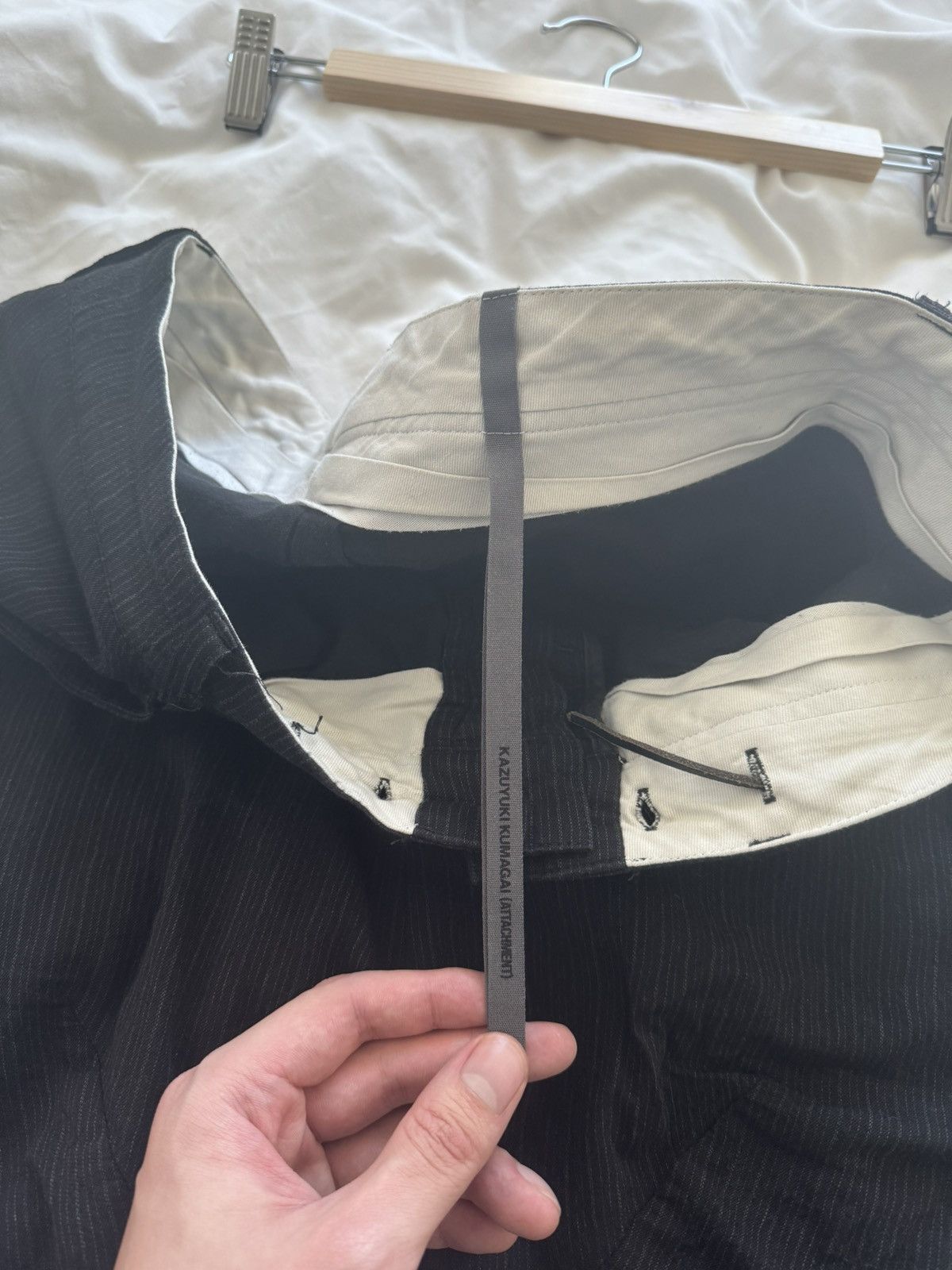 Kazuyuki Kumagai Attachment Attachment Curved Drop Crotched Pants Size US 32 / EU 48 - 7 Thumbnail