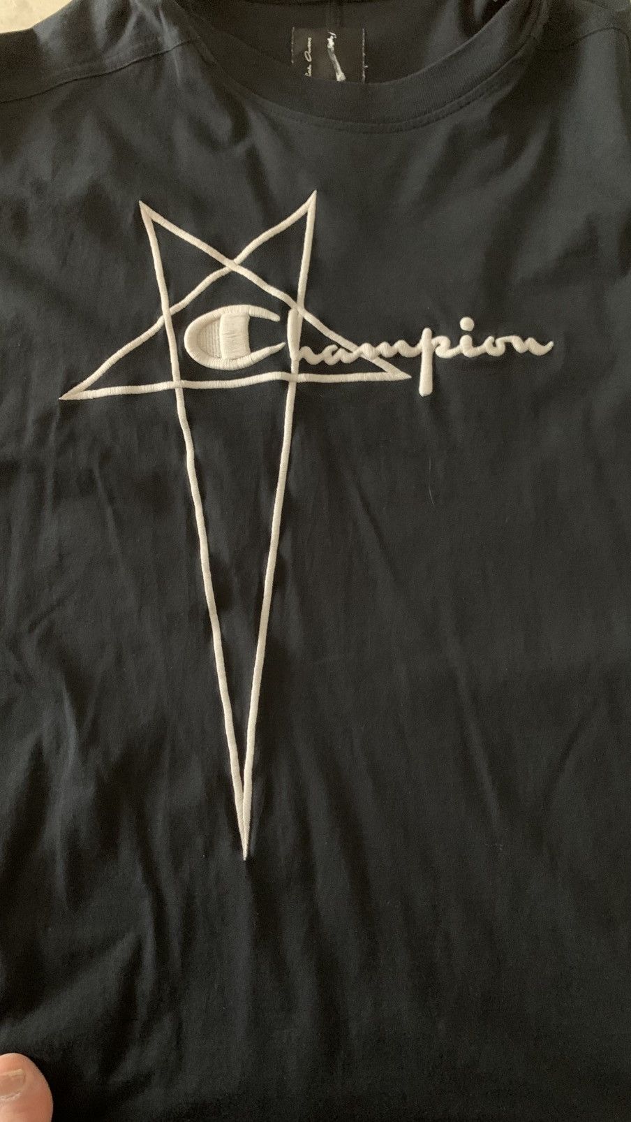 Champion × Rick Owens Rick Owens x Champion pentagram tee | Grailed