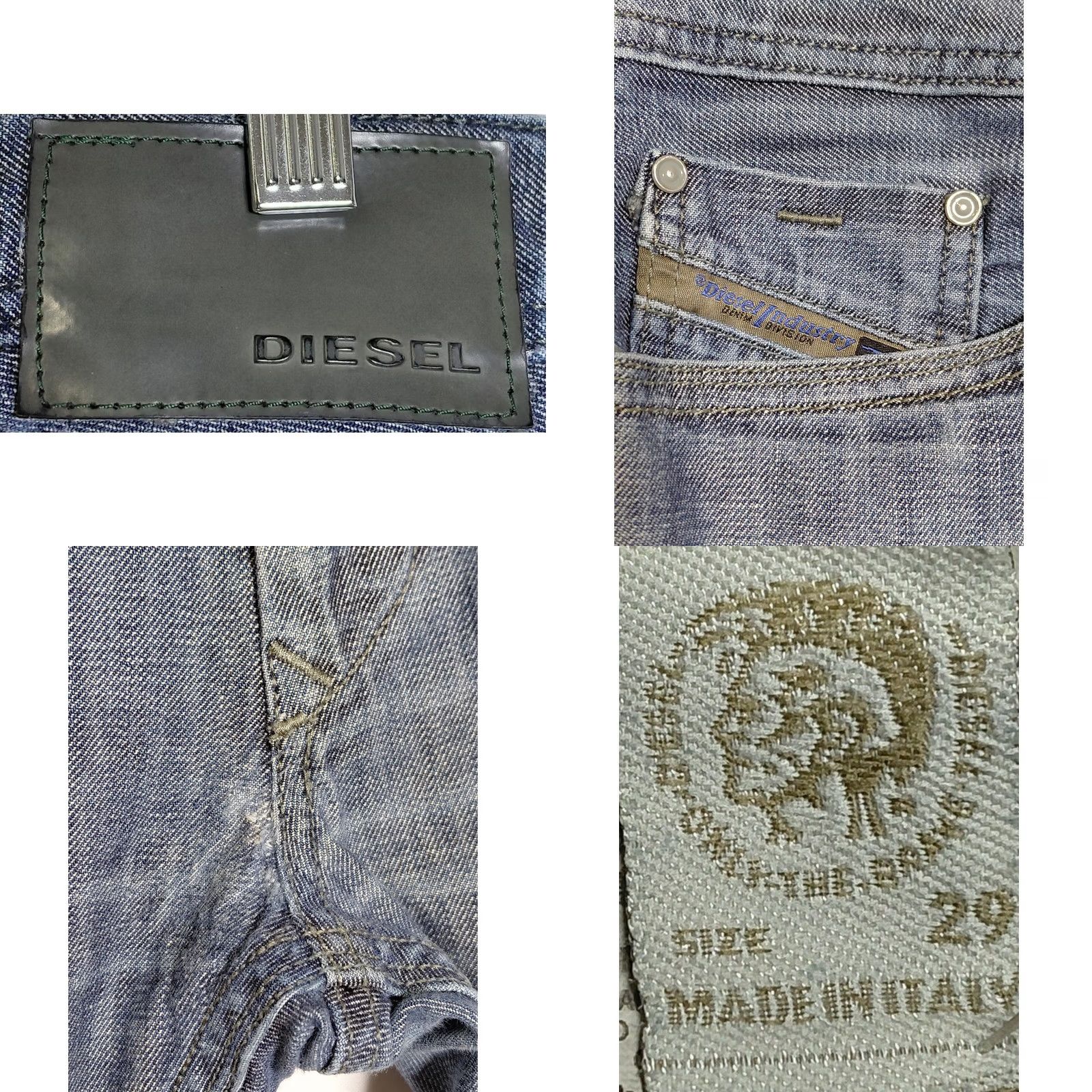 Diesel Diesel Thanaz Jeans Blue Solid Denim Slim Men Size W 29 L 32 Size US 29 - 8 Thumbnail