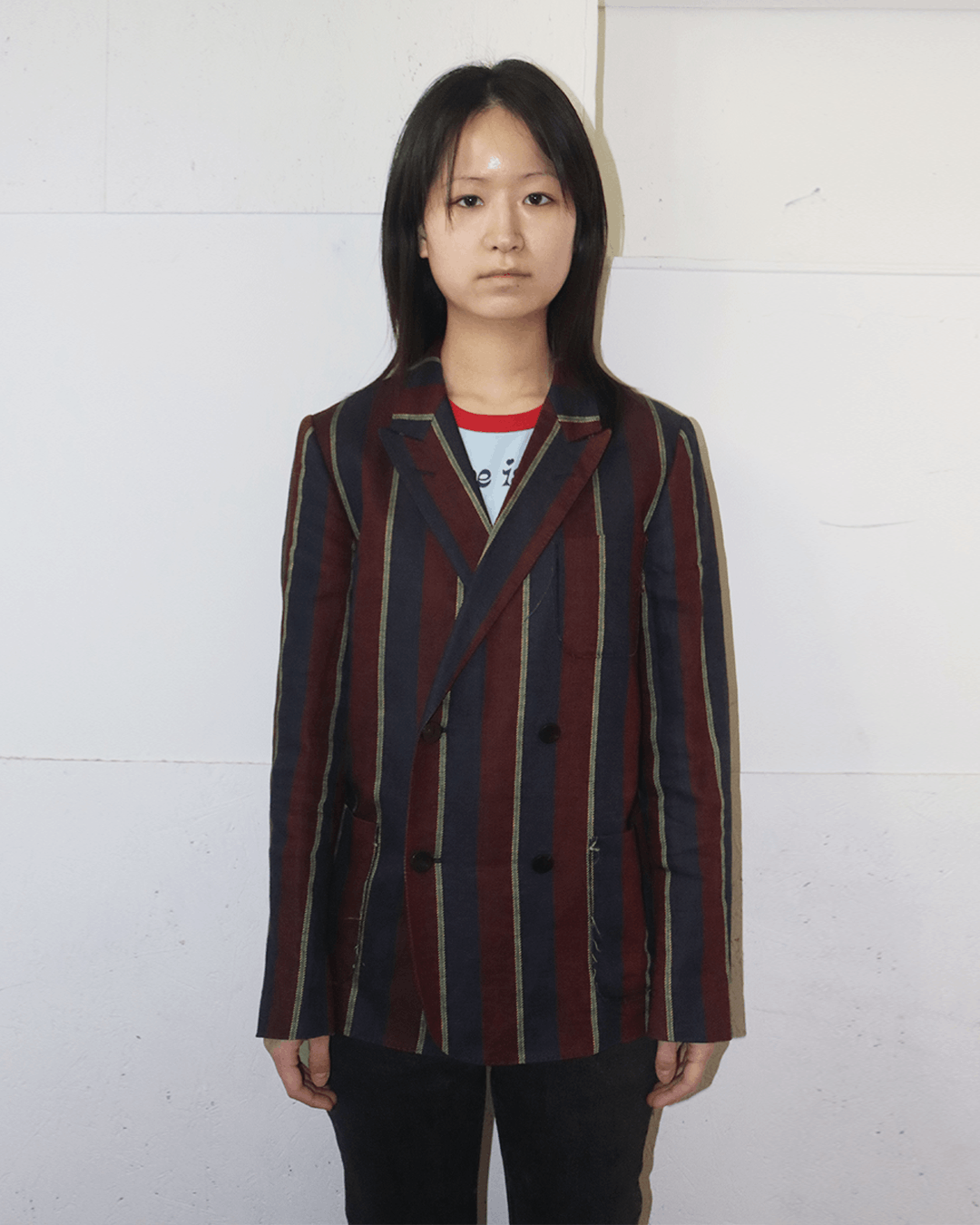 JOHN LAWRENCE SULLIVAN John Lawrence Sullivan Striped Linen Blazer Size XXS / US 00 / IT 34 - 2 Thumbnail