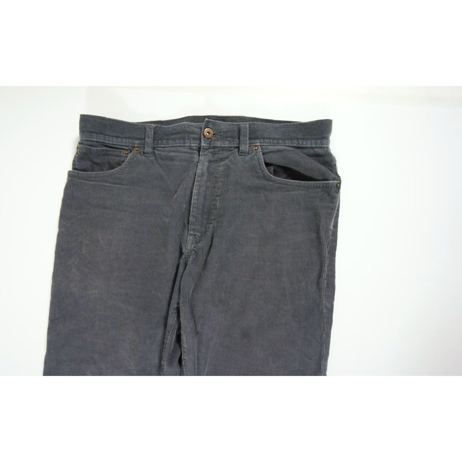 J.Crew J.Crew The Sutton Corduroy Pants Men 31x30 Gray Adult Regular Straight 5-Pocket Denim Chino Workwear Casual Belt Loops Slim Fit Mens Size US 31 - 2 Thumbnail