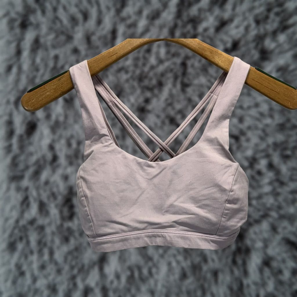 Lululemon Lululemon Free To Be Seeene Sports Bra Women’s XS S Light Purple Strappy Workout Size ONE SIZE - 1 Thumbnail