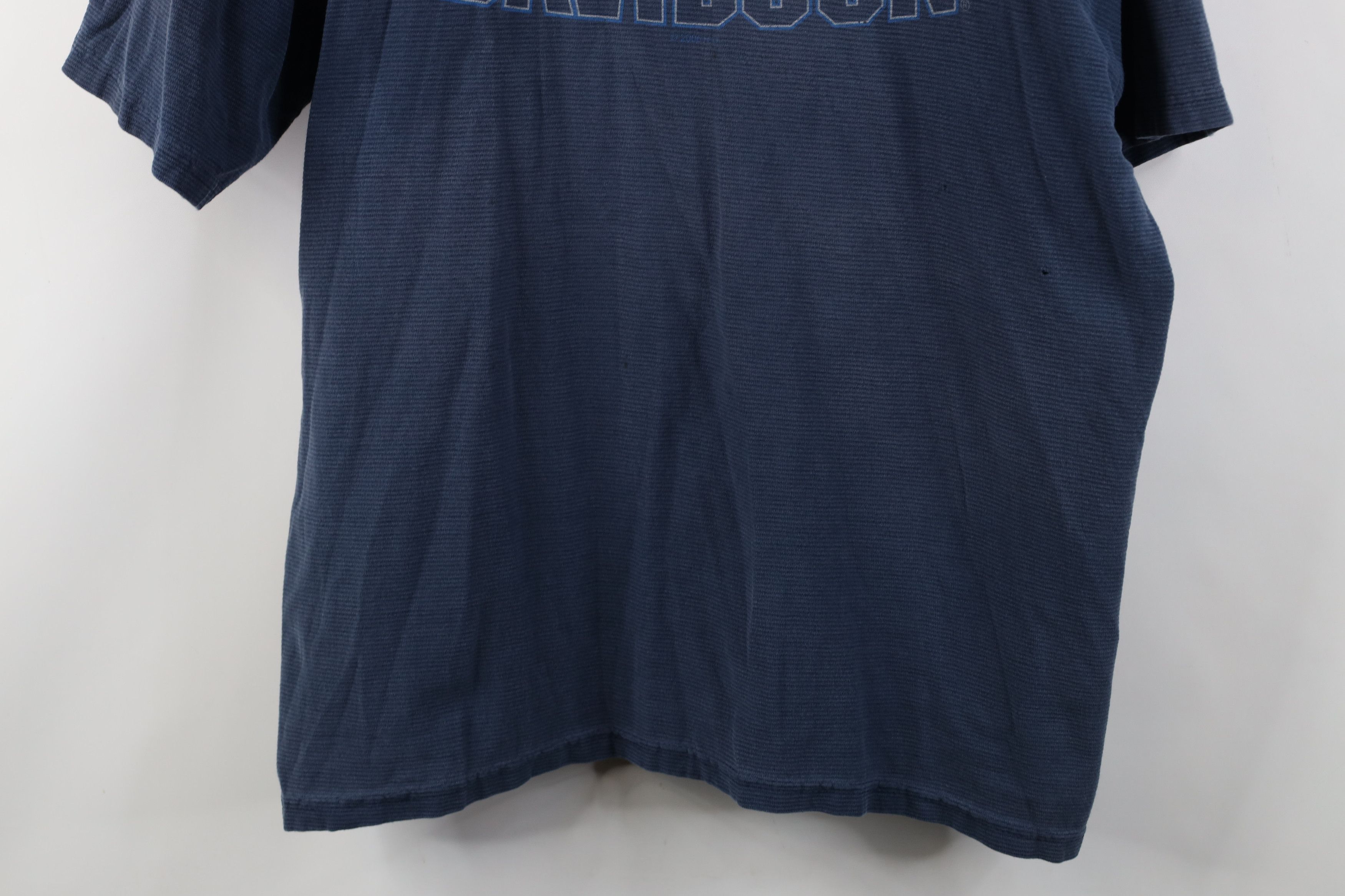 Harley Davidson Vintage Y2K 2005 Harley Davidson Knit Fire T-Shirt Blue USA Size US XXL / EU 58 / 5 - 3 Thumbnail