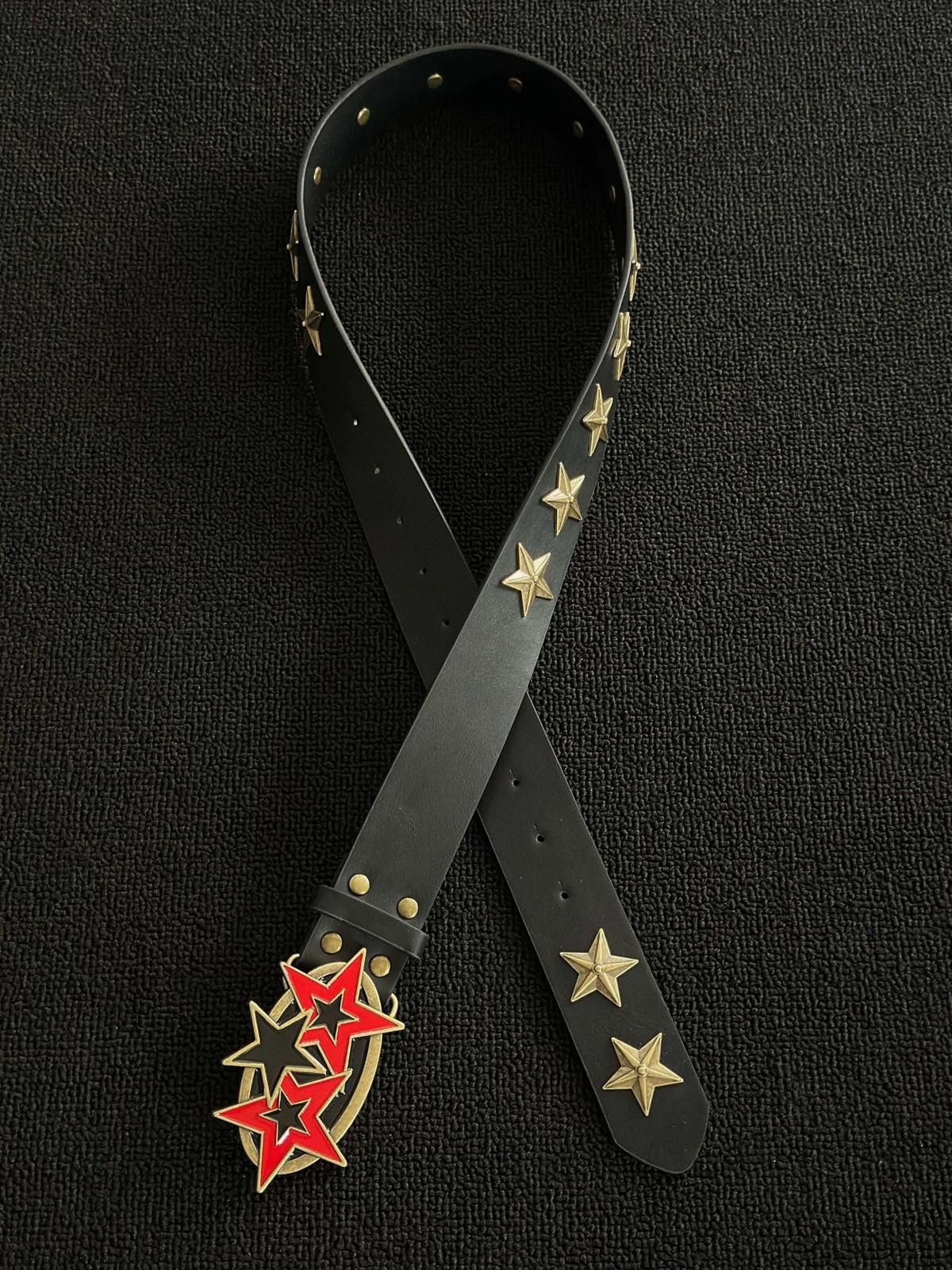 Leather 15-Star Heavy-Work Brocade Belt | Antique Bronze Two-Tone Size ONE SIZE - 5 Thumbnail