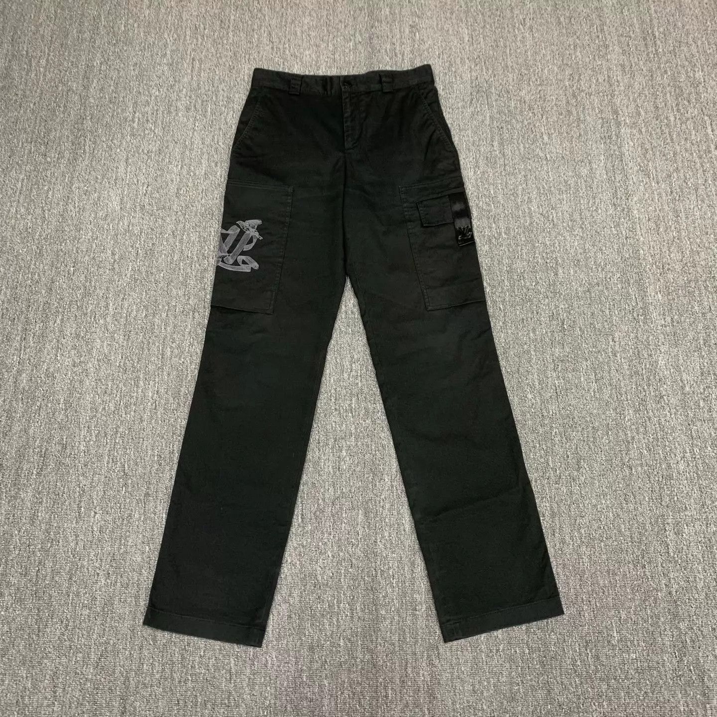 Louis Vuitton LV Black Peace Dove Cargo Pants 46 95 new Size US 30 / EU 46 - 1 Thumbnail