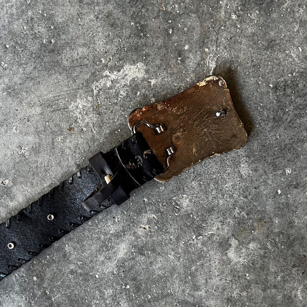 Kapital VINTAGE STUDDED LEATHER BELT Size 30 - 7 Thumbnail