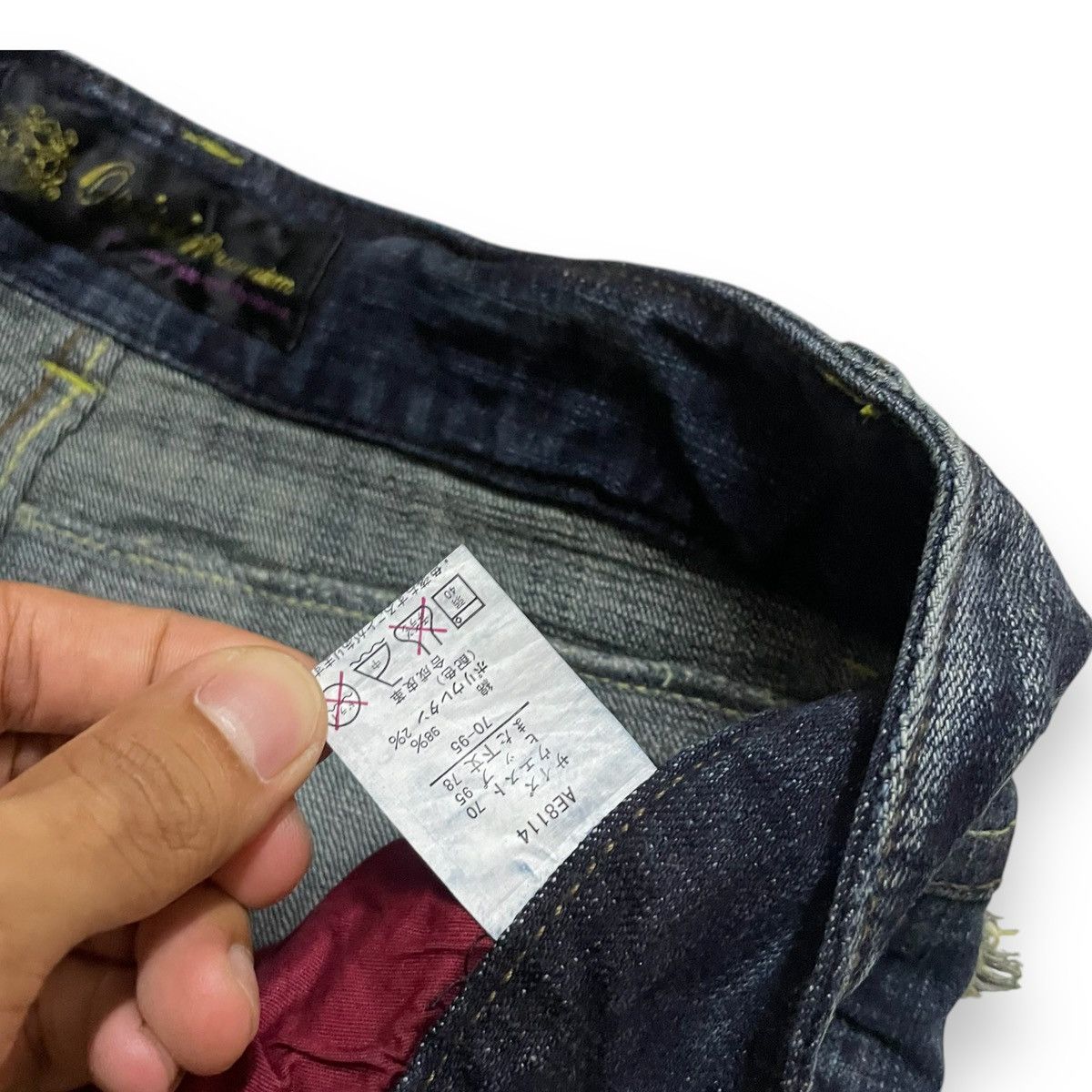 If Six Was Nine Rare Collection Loose Flared Y2K Acne Asid Wash Denim Size US 30 / EU 46 - 7 Thumbnail