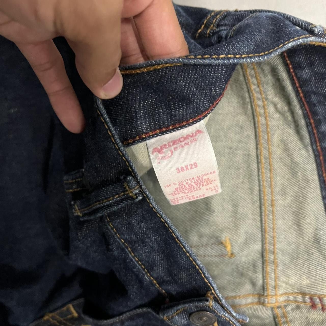 Arizona Jean Co. Crazy Vintage Y2K/2000s Baggy Dark Wash Denim Jeans! Size US 36 / EU 52 - 8 Thumbnail