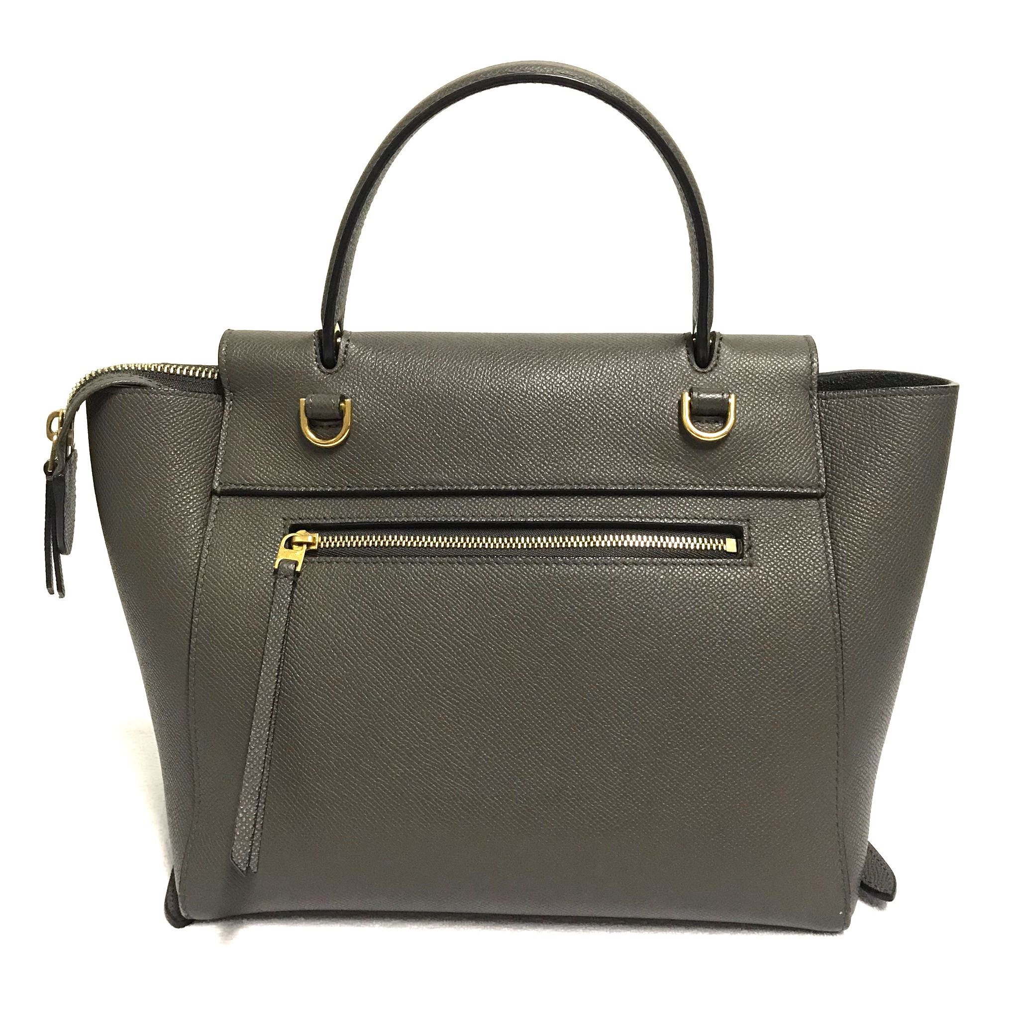 Celine Celine Micro Belt Small Elephant Grey Crossbody Bag Size ONE SIZE - 3 Thumbnail
