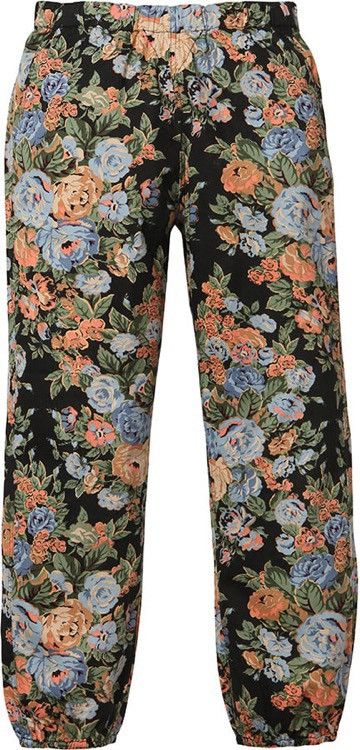 Supreme rare like new FW 2014 Supreme Floral Flower black pants Size US 30 / EU 46 - 3 Thumbnail