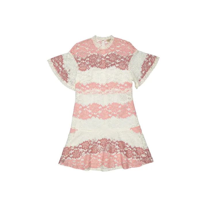 Burberry Burberry Colorful Lace Short Sleeve Dress 0079 Size S / US 4 / IT 40 - 1 Thumbnail