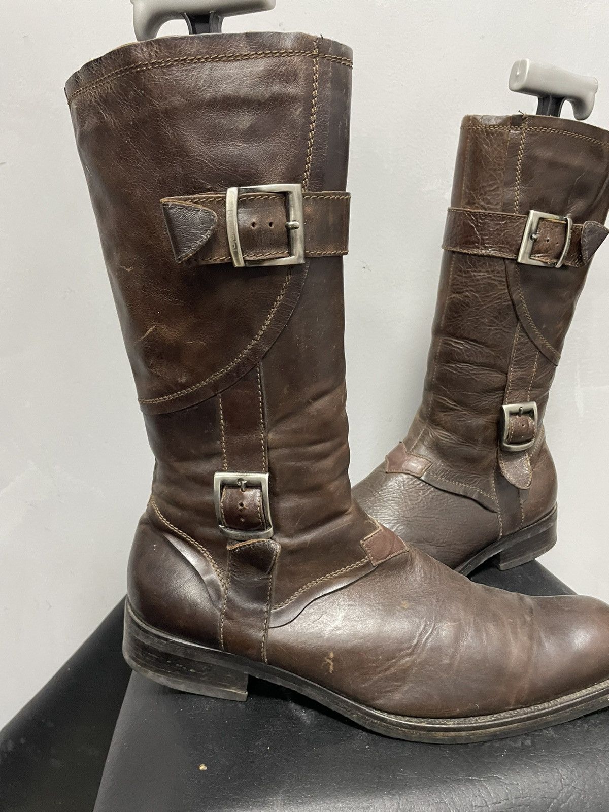 Hedi Slimane Moto style avant garde boots guidi style 2000s Size US 9 / EU 42 - 5 Thumbnail