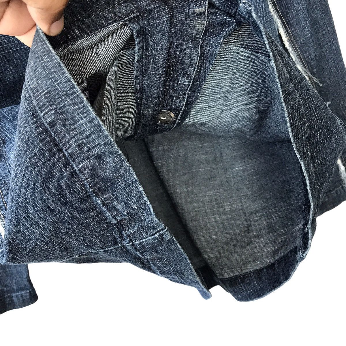 Diesel × Vintage Diesel Y2K Distressed Processed Stretchable Denim Jacket Size US M / EU 48-50 / 2 - 11 Thumbnail