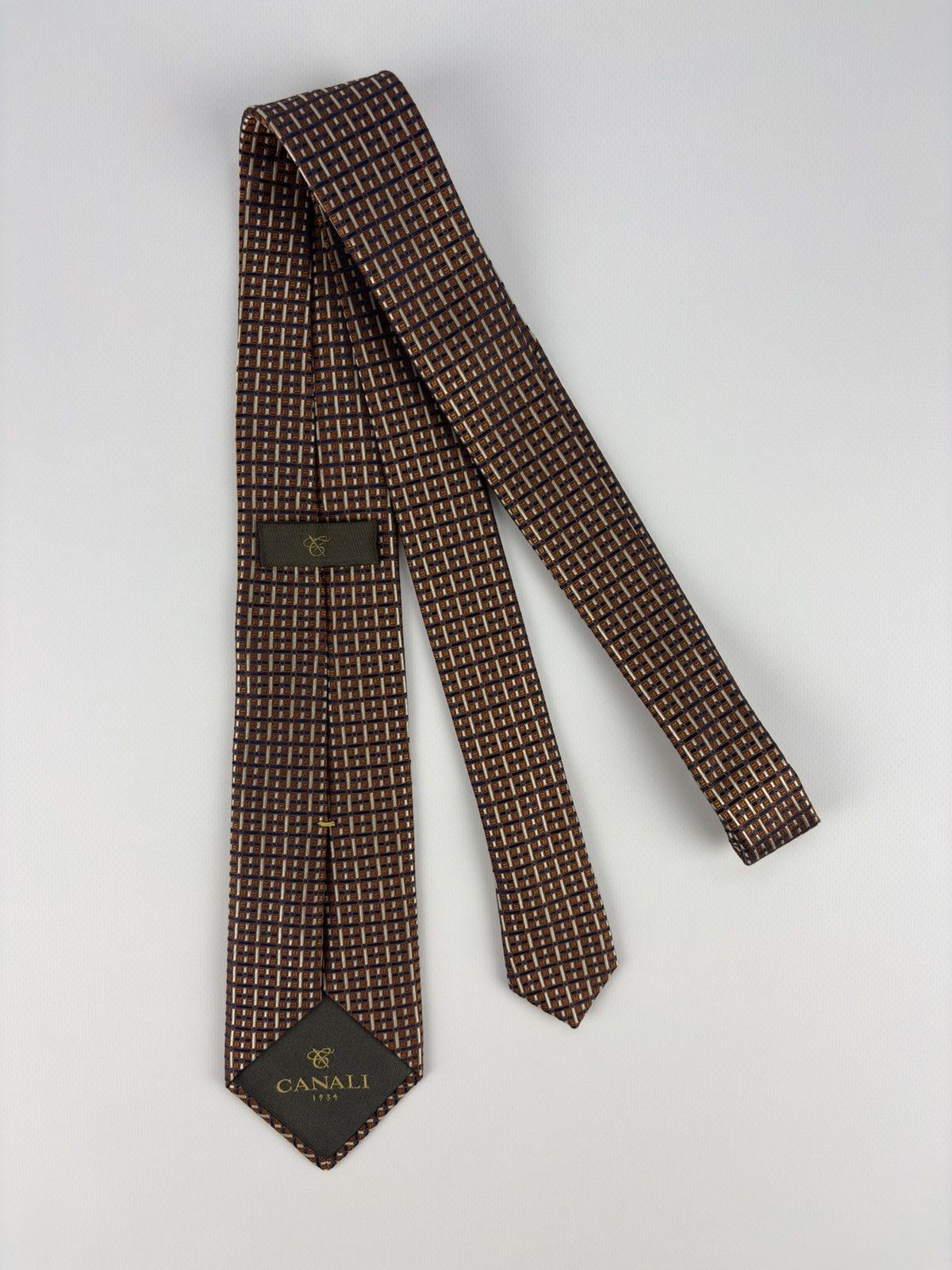 Canali Canali Tie 100% Silk Made in Italy Size ONE SIZE - 1 Thumbnail