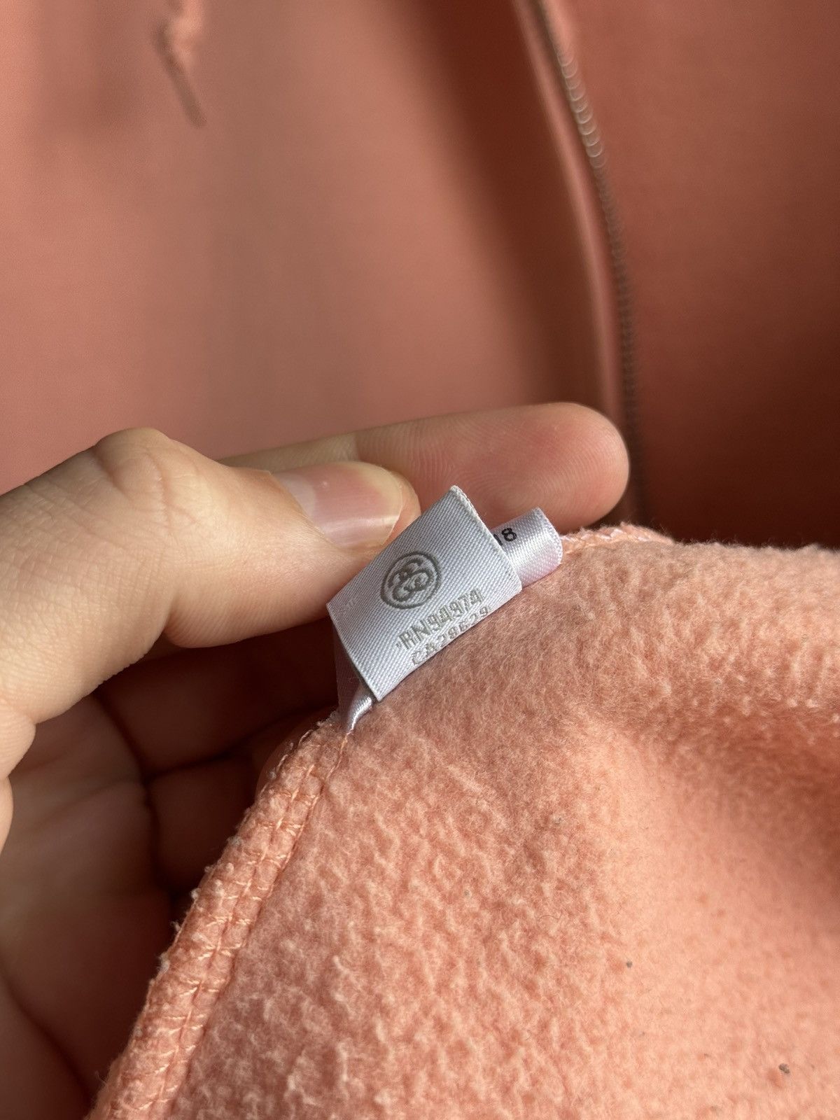 Stussy Stussy peach zip hoodie 00,s Size US L / EU 52-54 / 3 - 15 Thumbnail
