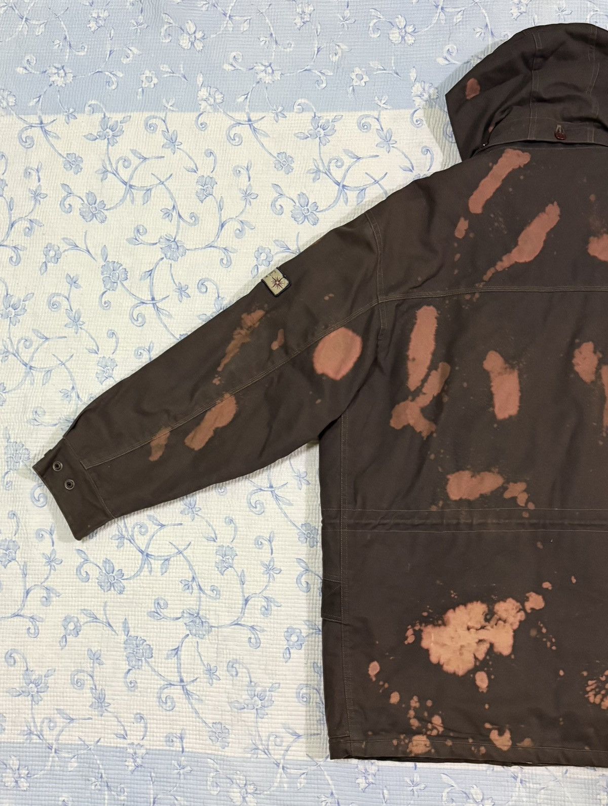 Vintage Sythetic Utility Parka Hooded Zip Up Acid Wash Jacket Size US L / EU 52-54 / 3 - 7 Thumbnail