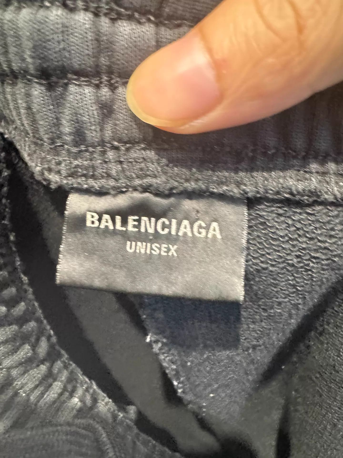 Balenciaga Balenciaga Black Logo Unisex Oversized Shorts S Size 26" / US 2 / IT 38 - 4 Thumbnail