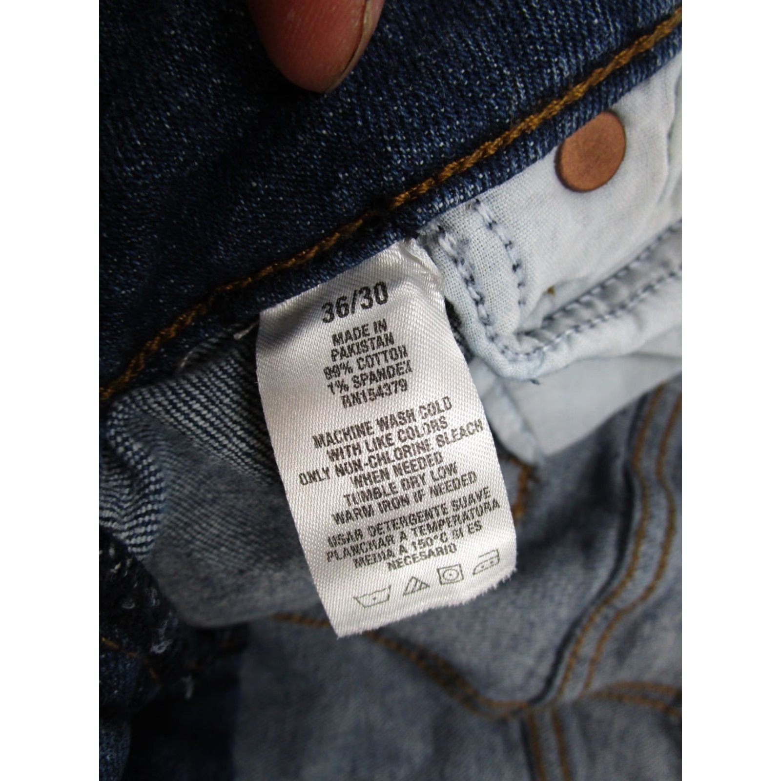Vintage VINTAGE Aeropostale Slim Straight Jeans Blue 36x30 Distressed Denim Men 5-Pocket Read Size US 36 / EU 52 - 5 Thumbnail