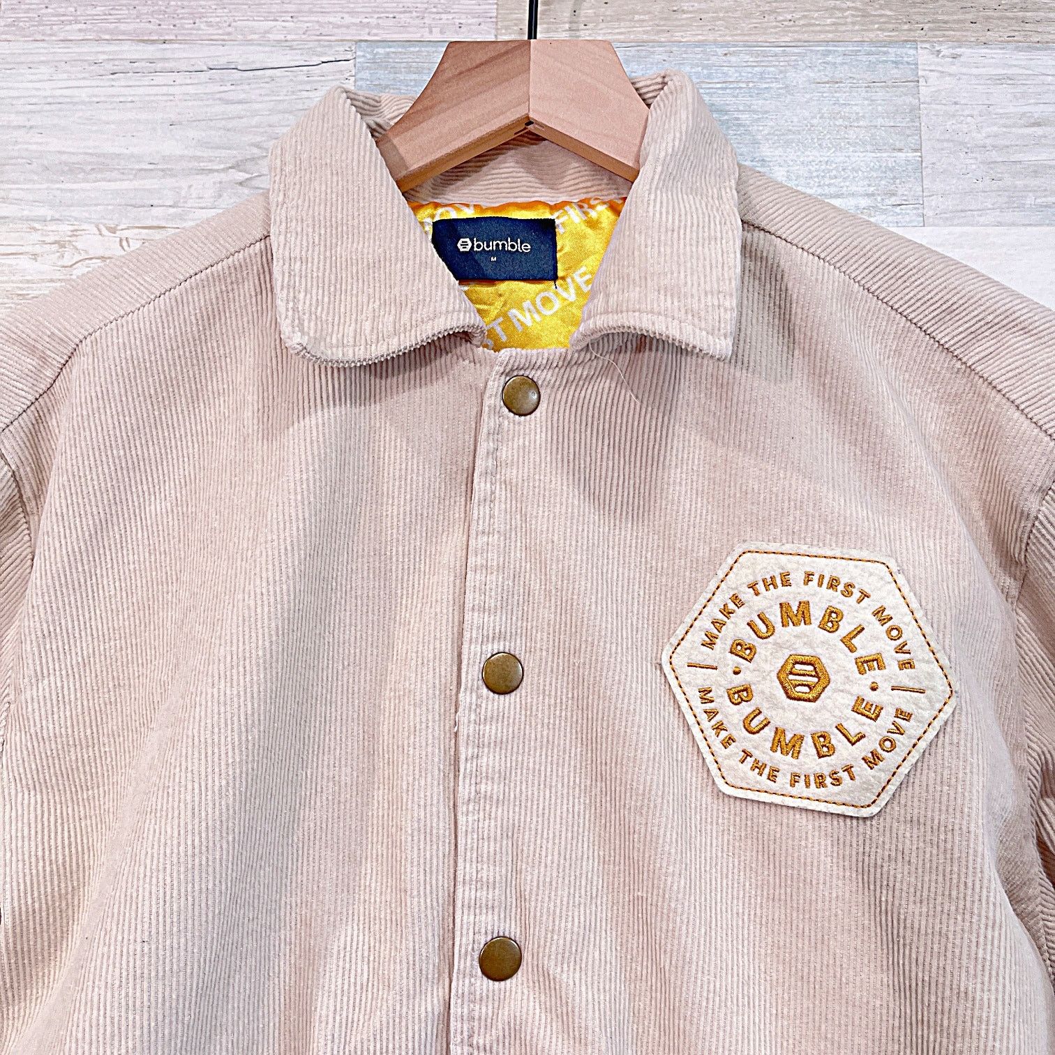 Other Bumble Social Dating App Corduroy Bomber Jacket Mens Medium Size M / US 6-8 / IT 42-44 - 2 Thumbnail
