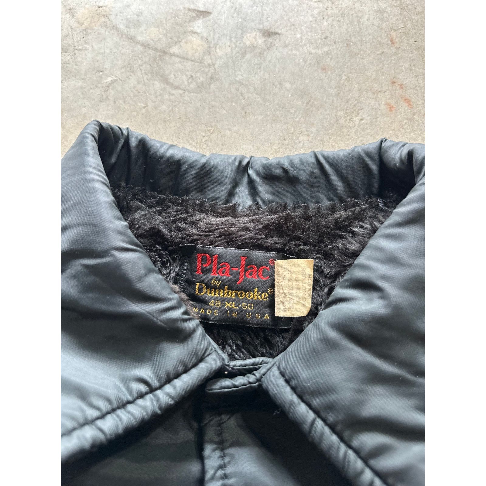 Caterpillar × Vintage Vintage CAT Construction Patch 90s 80s Faux Fur Lined Jacket Size US XL / EU 56 / 4 - 6 Thumbnail