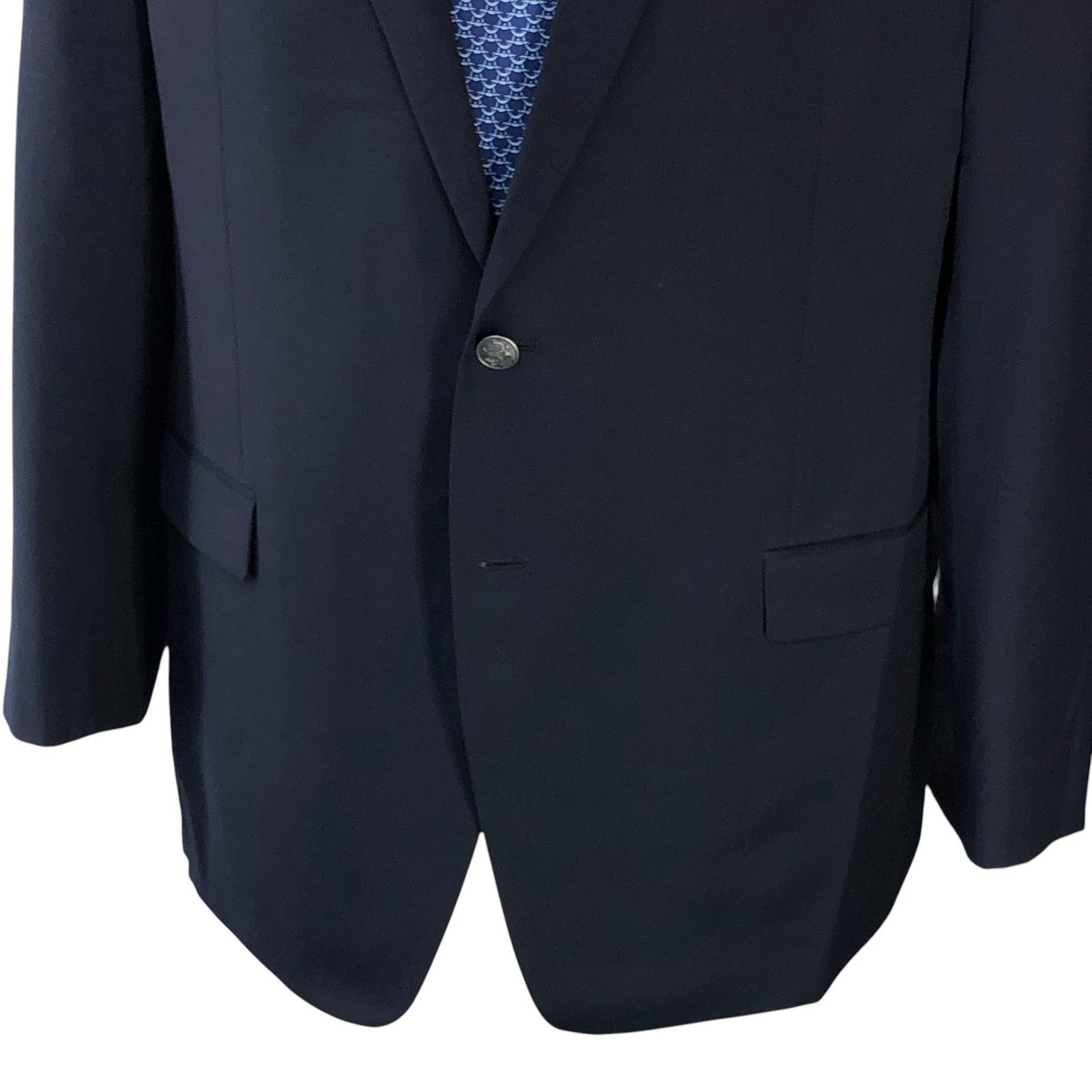 Michael Kors Michael Kors Size 46L Blazer Classic Navy Gold Metal Button Size 46L - 3 Thumbnail