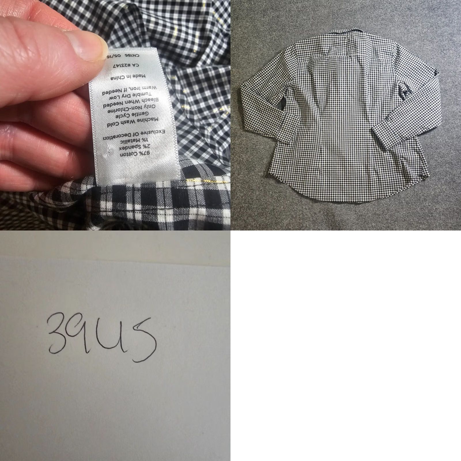 Talbots Talbots Shirt Women 14W Black White Plaid Button Long Sleeve Career Casual Shirt Size XL / US 12-14 / IT 48-50 - 8 Thumbnail
