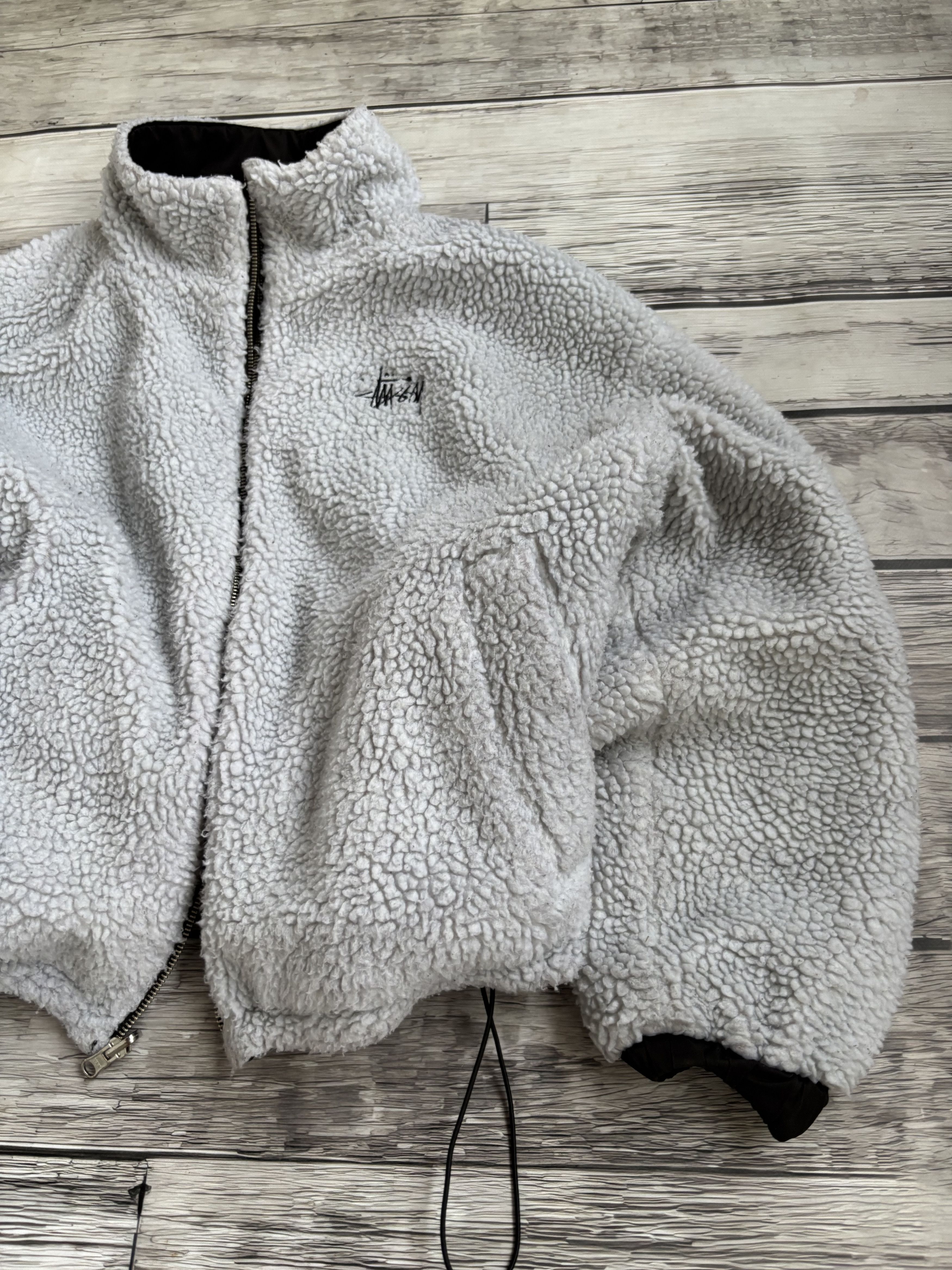Stussy Vintage Stussy Sherpa Fleece Revirsble Steetwear 90s Size US M / EU 48-50 / 2 - 5 Thumbnail