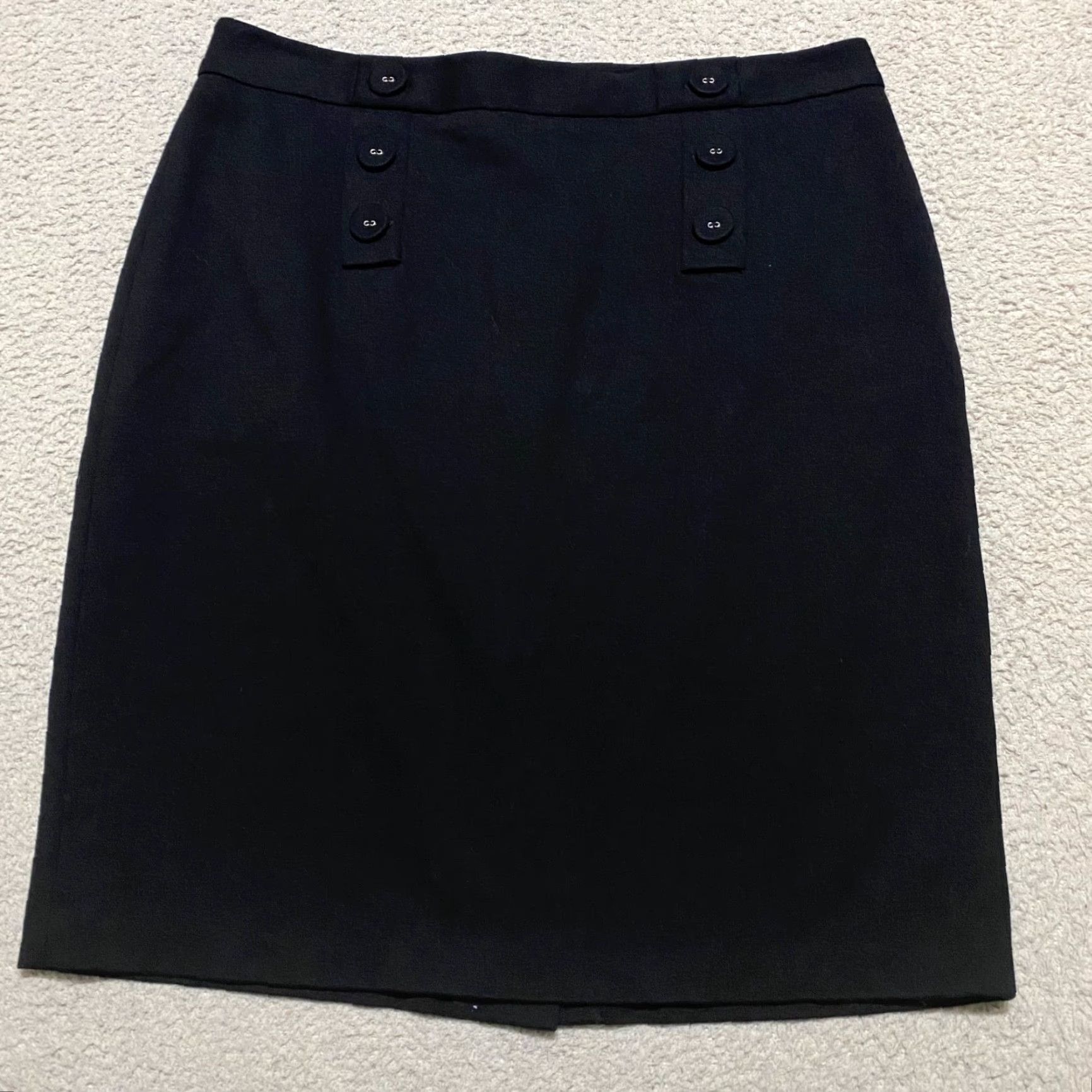 Talbots Talbots Skirt Womens 10P Black Pencil Straight Knit Office Petites Size 32" / US 10 / IT 46 - 2 Thumbnail