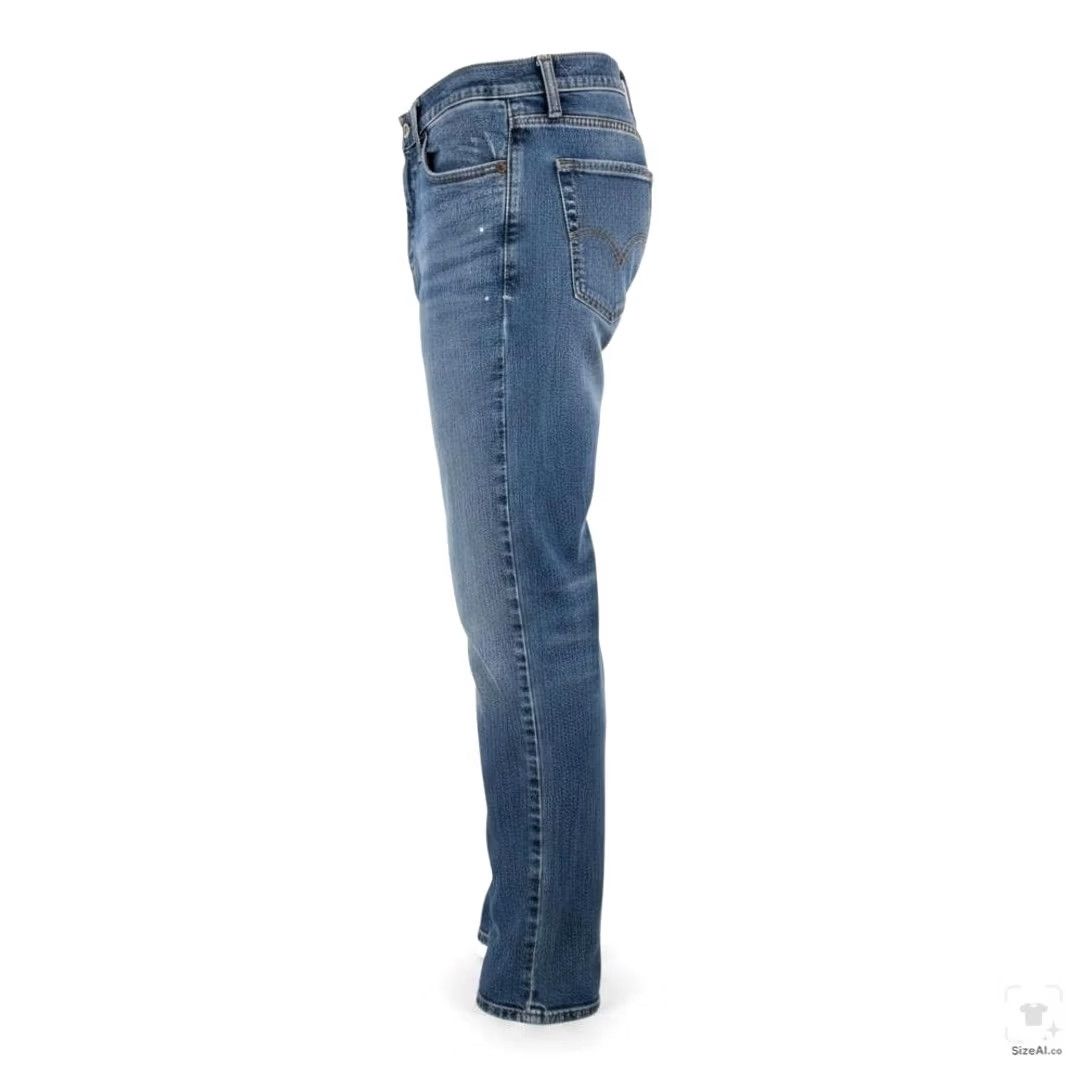 Levi's Levi's 511 Jeans Mens 31x29 Blue Medium Wash Slim Straight Denim Zip Fly Regular 5-Pocket Mens Size US 31 - 3 Thumbnail